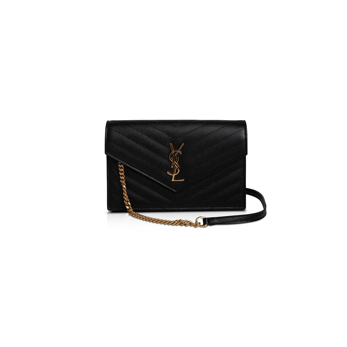 Saint Laurent Cassandre Envelope Chain Wallet