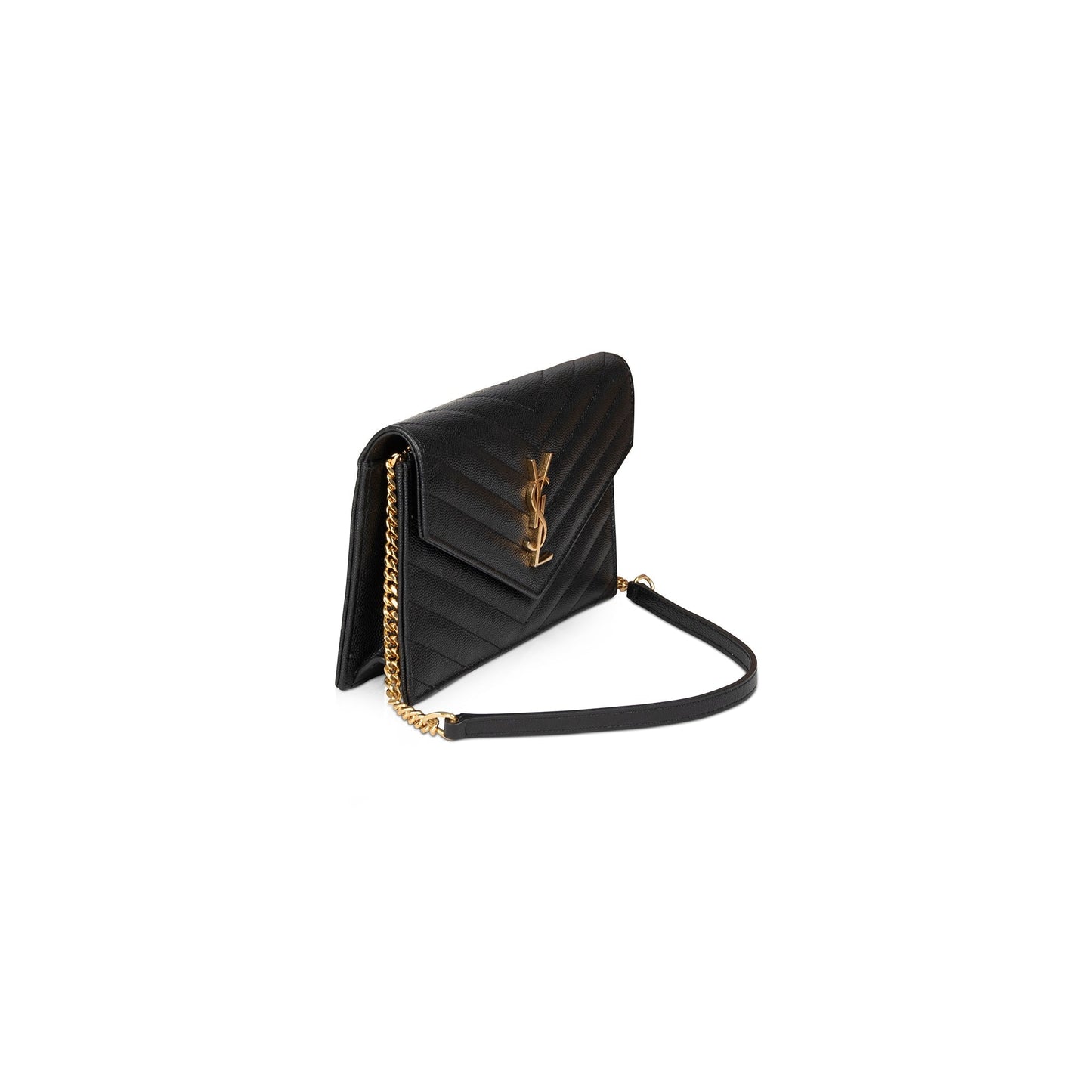 Saint Laurent Cassandre Envelope Chain Wallet