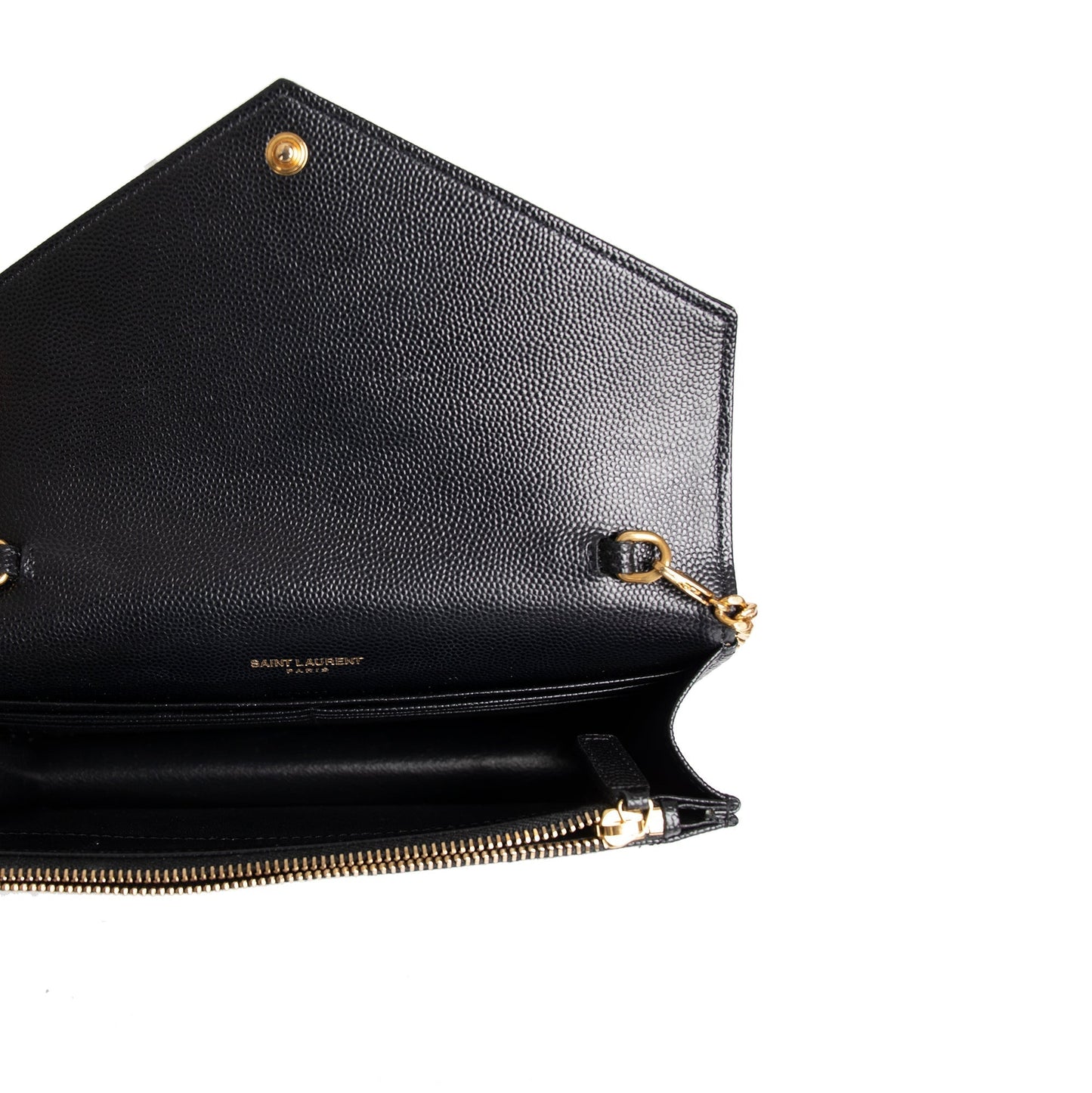 Saint Laurent Cassandre Envelope Chain Wallet