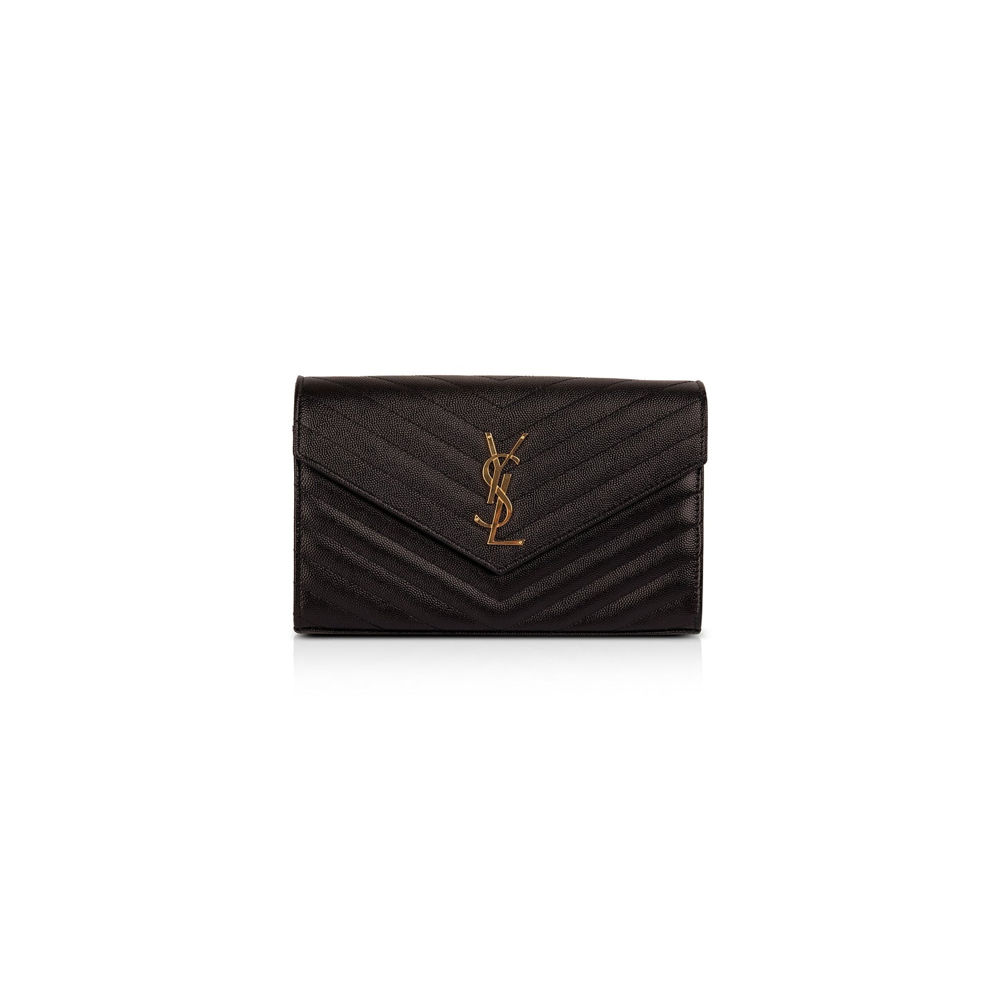 Saint Laurent Cassandre Matelasse Chain Wallet