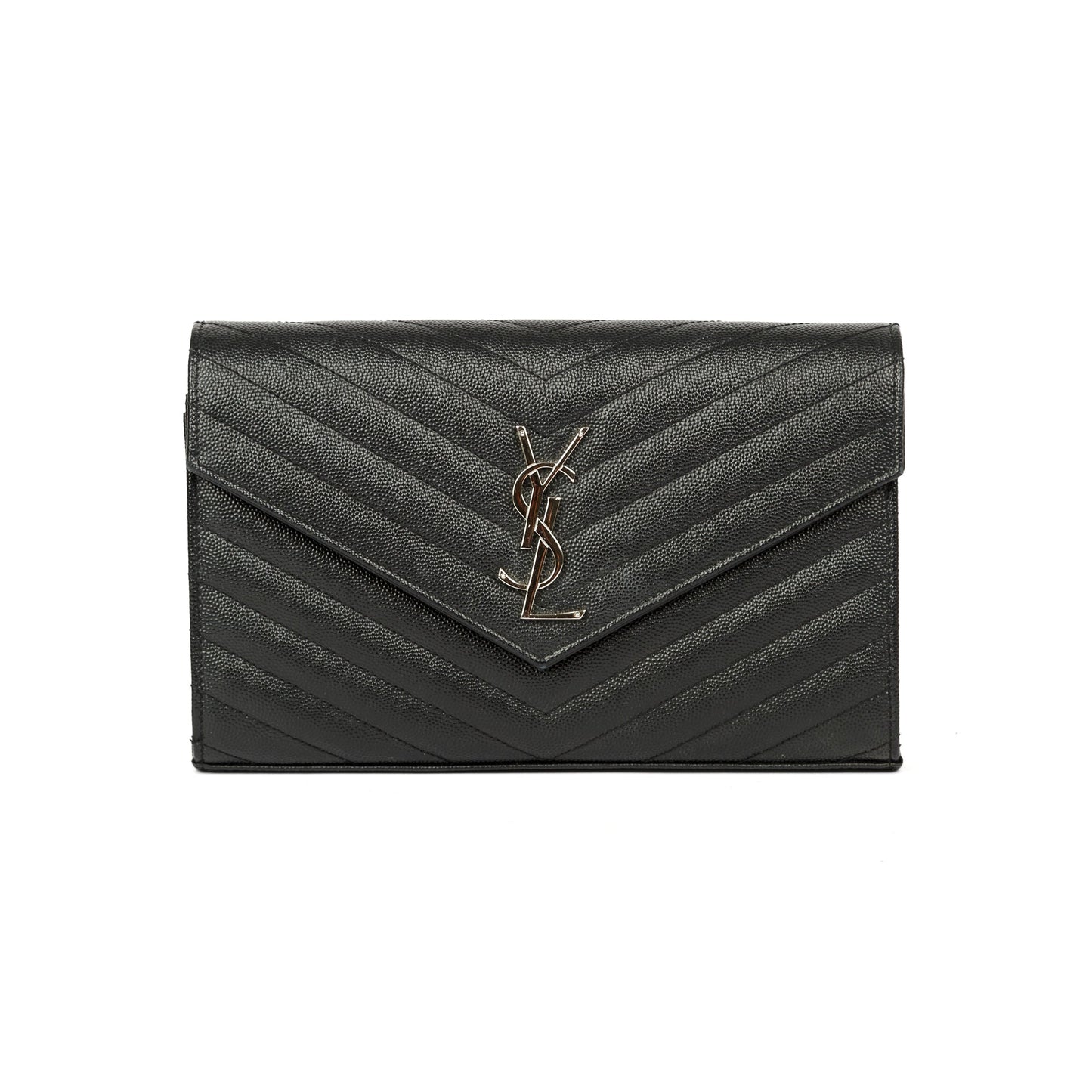 Saint Laurent Cassandre Matelasse Chain Wallet