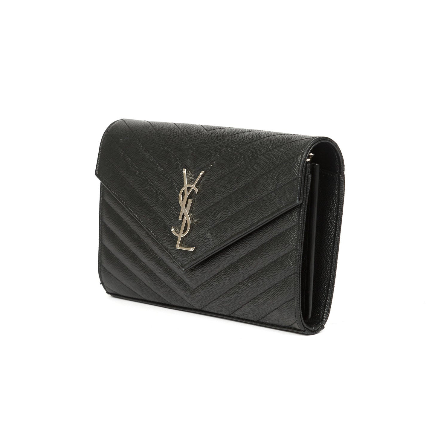 Saint Laurent Cassandre Matelasse Chain Wallet