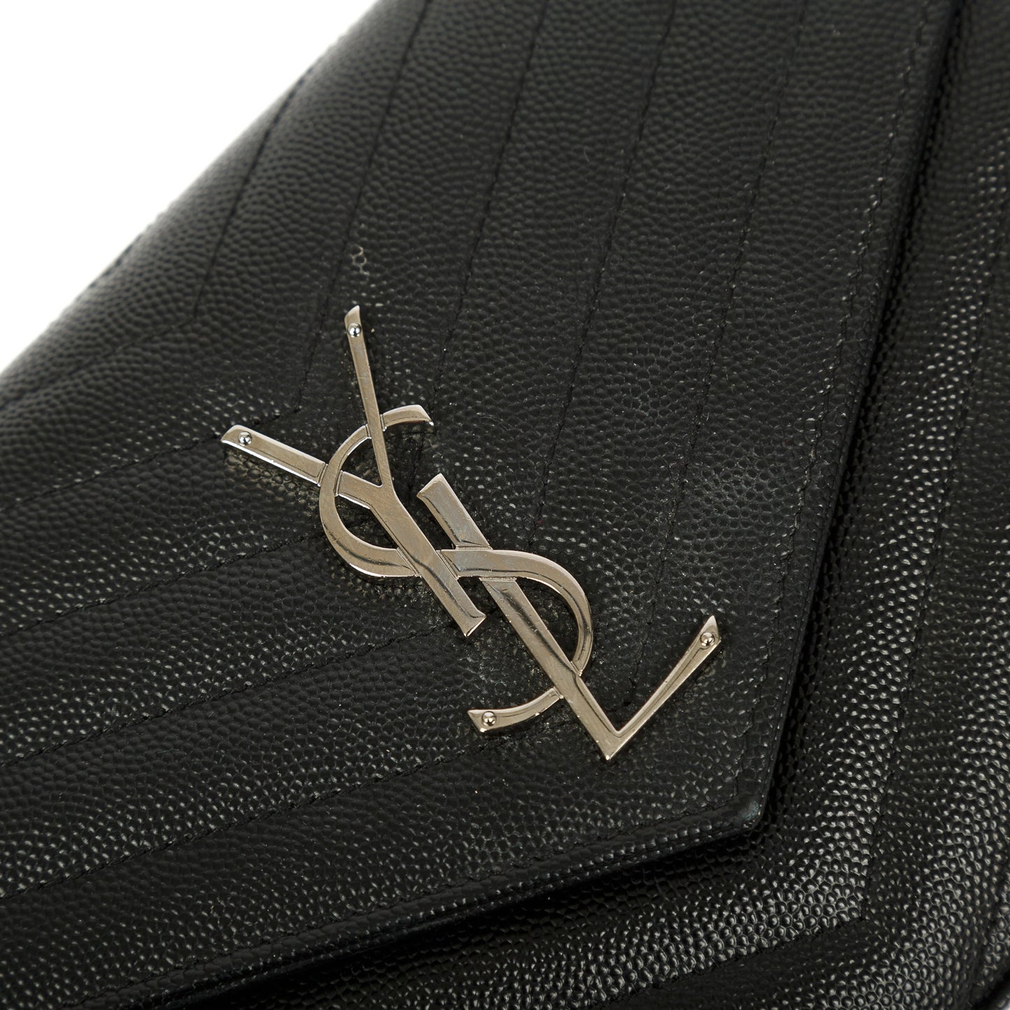 Saint Laurent Cassandre Matelasse Chain Wallet