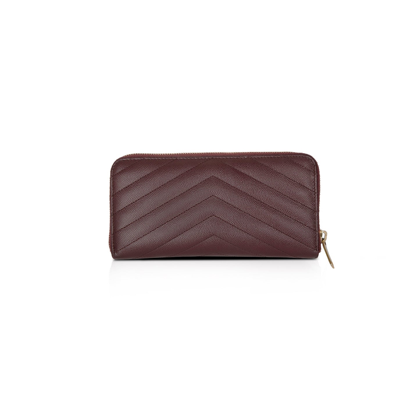 Saint Laurent Cassandre Matelasse Zip Around Leather Wallet