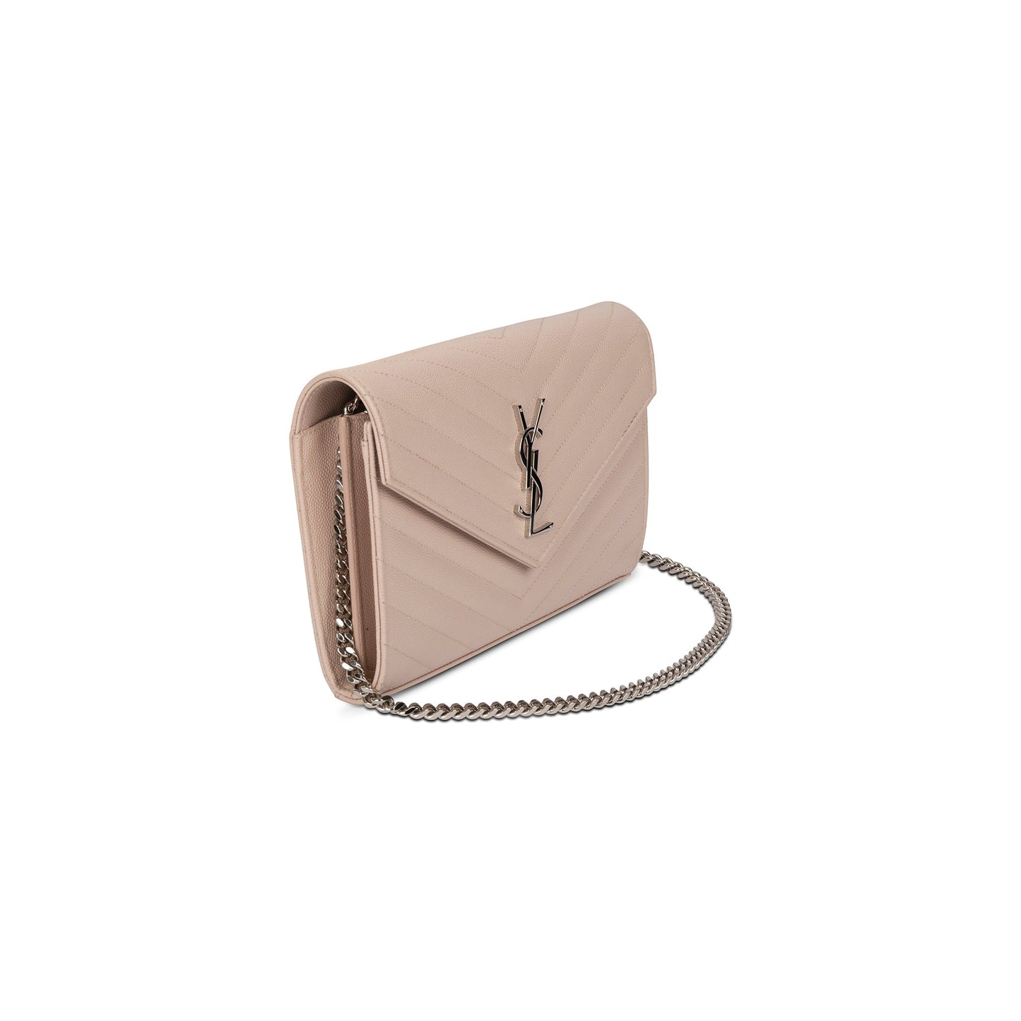 Saint Laurent Classic Monogram Envelope Chain Wallet