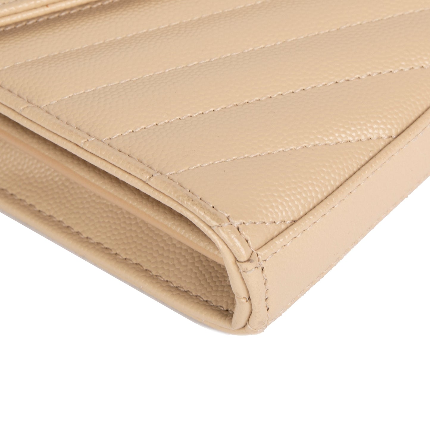 Saint Laurent Classic Monogram Envelope Chain Wallet