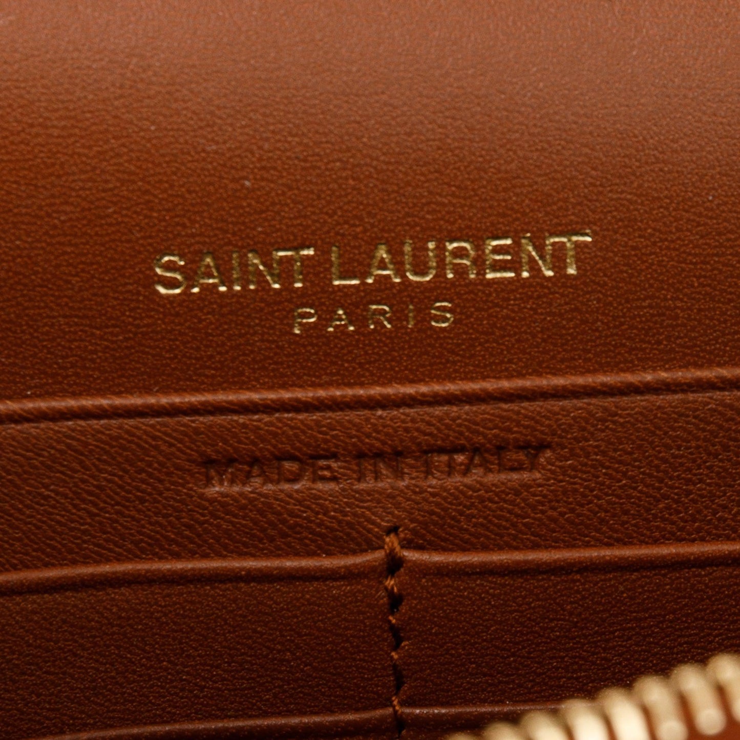 Saint Laurent Croc Embossed Kate Tassel Wallet on Chain