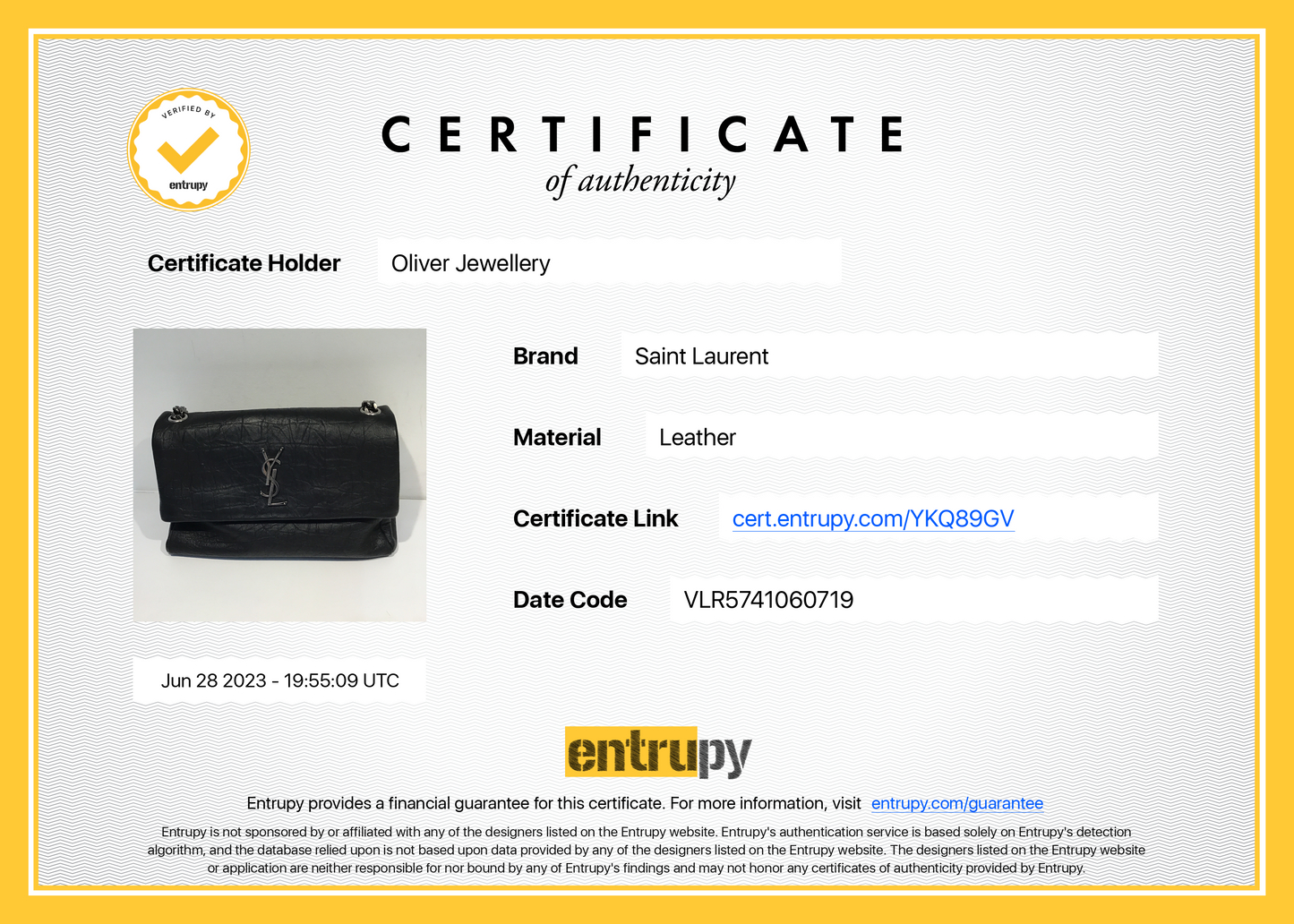 Saint Laurent Crocodile Embossed Medium Monogram West Hollywood Fold-Over Bag