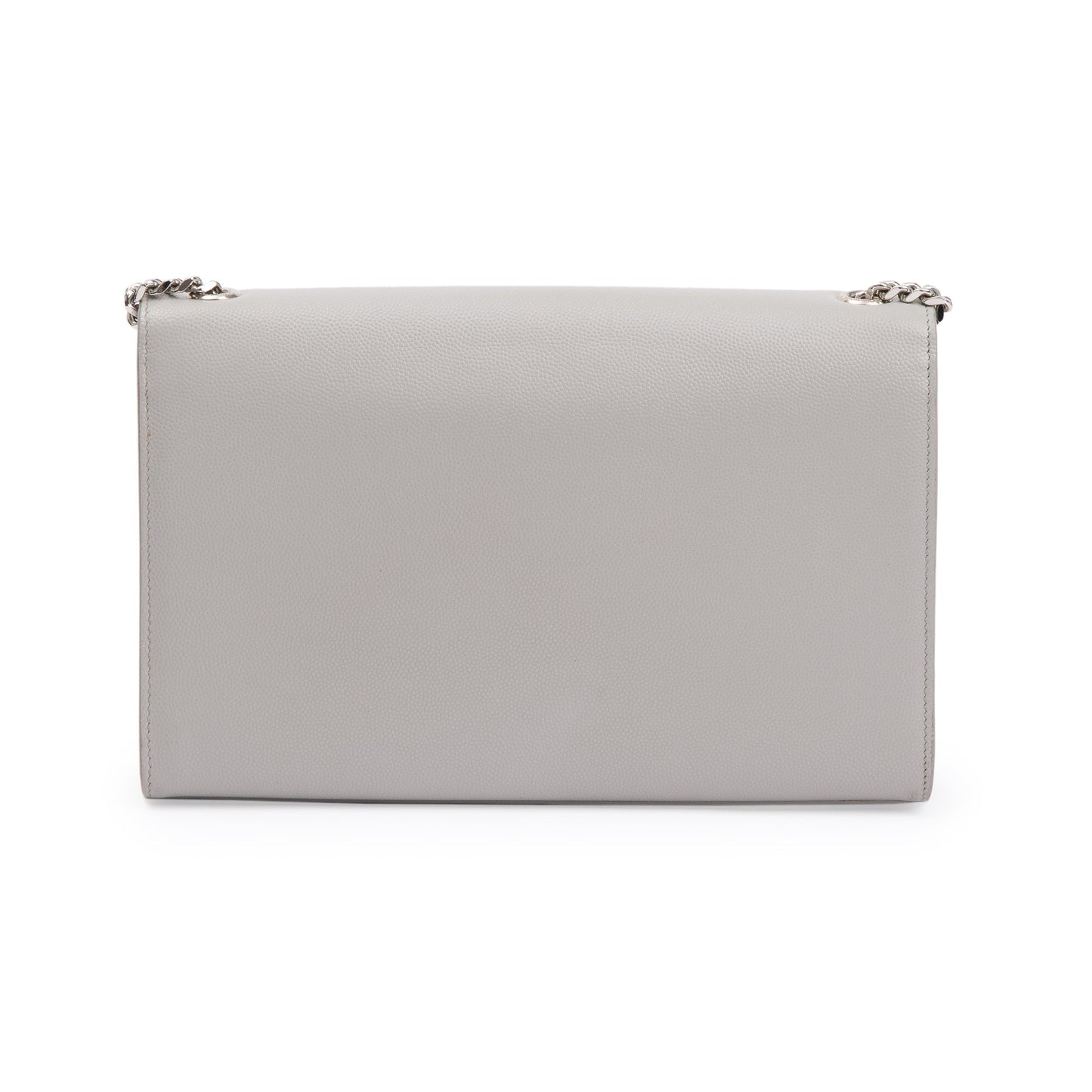 Saint Laurent Grey Grain De Poudre Leather Medium Kate Bag