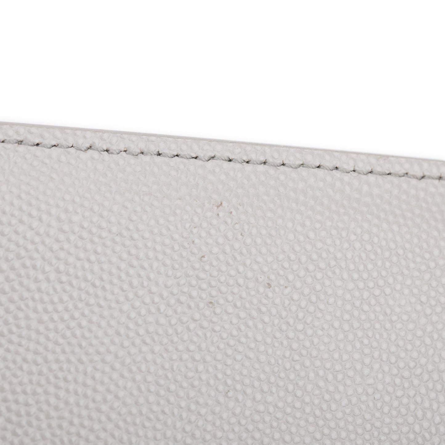 Saint Laurent Grey Grain De Poudre Leather Medium Kate Bag