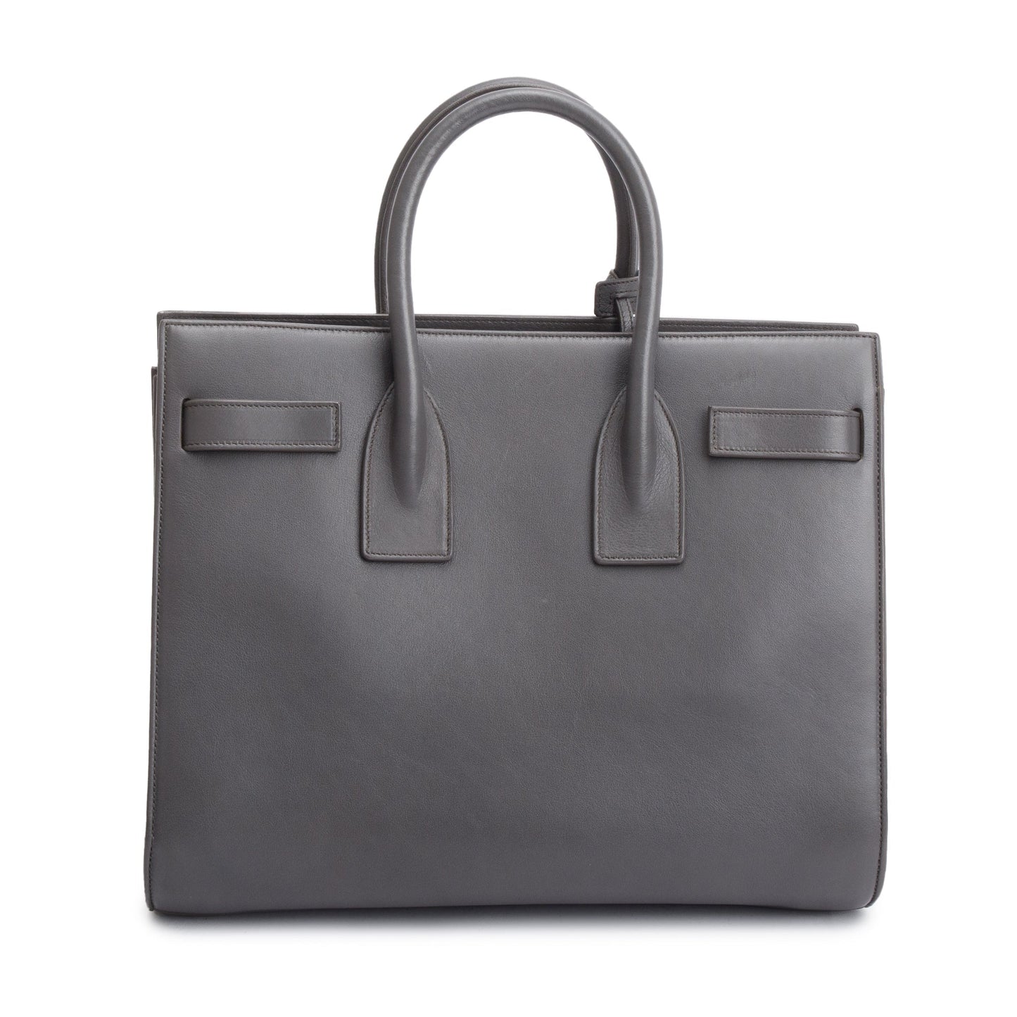 Saint Laurent Grey Leather Small Sac De Jour