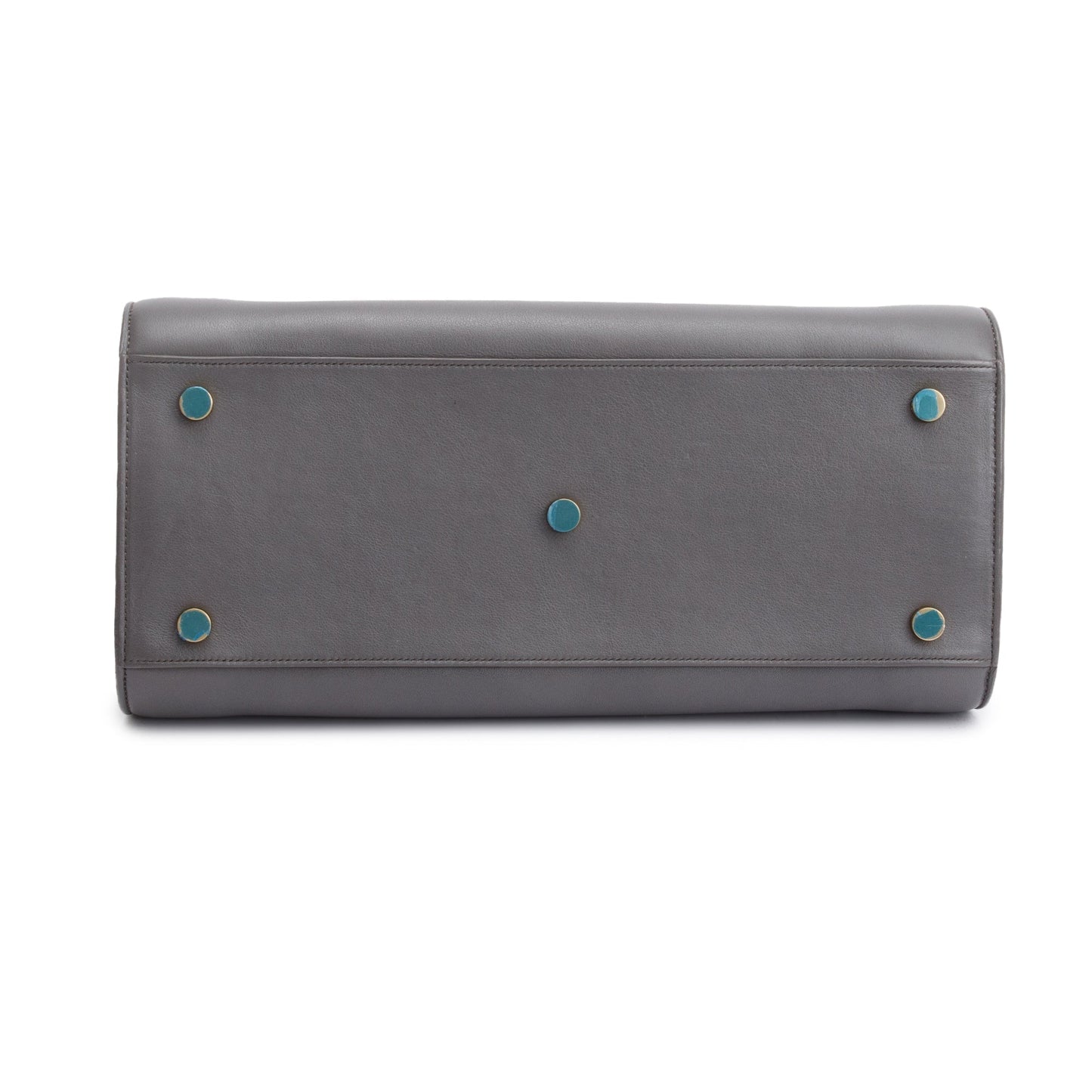 Saint Laurent Grey Leather Small Sac De Jour