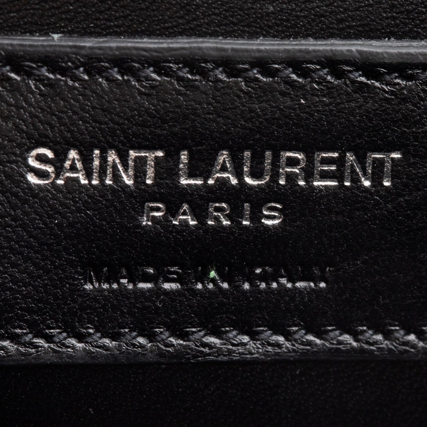 Saint Laurent Ivory Crocodile-Embossed Leather Medium Classic Monogram Kate Tassel Chain Bag