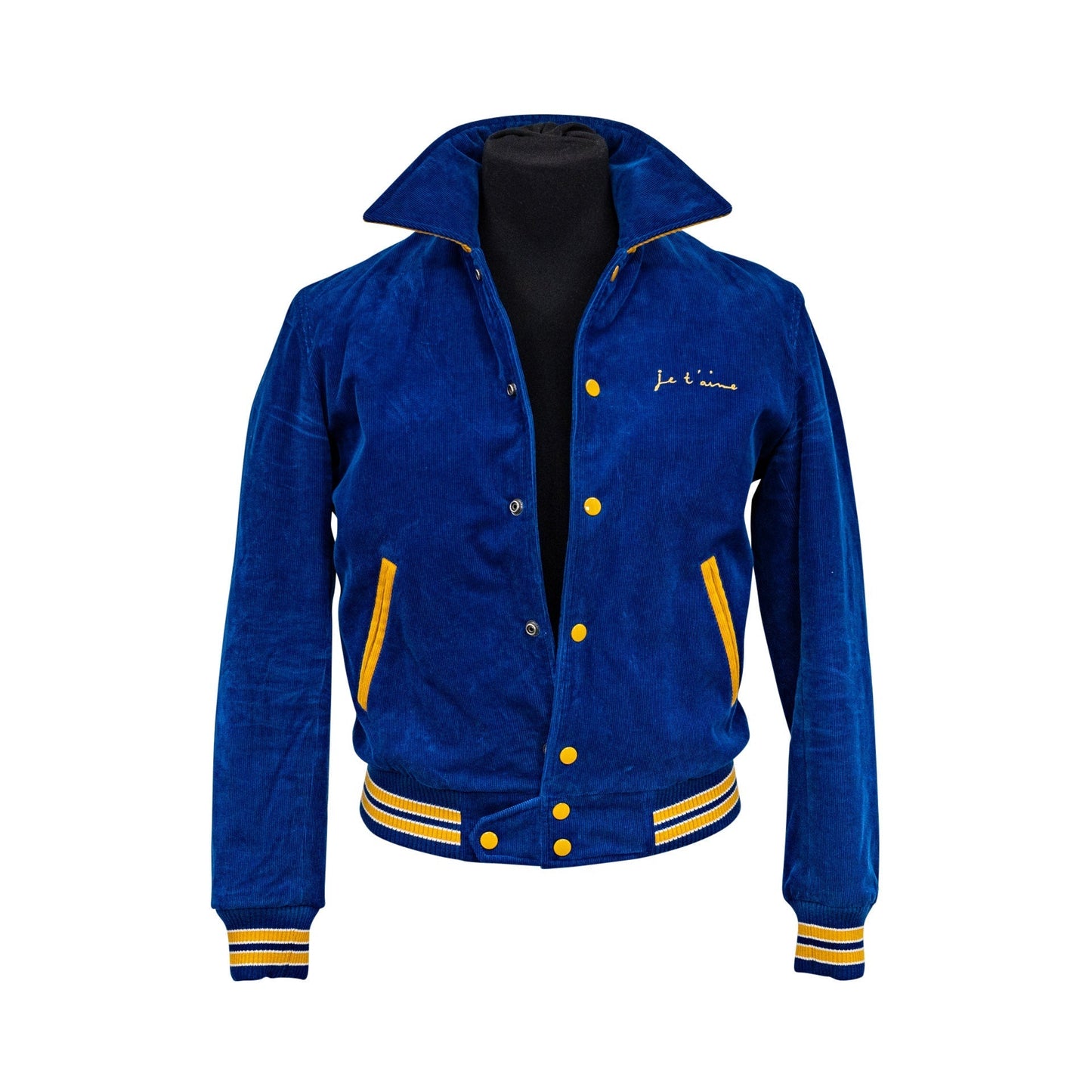 SAINT LAURENT JE T'AIME CORDUROY BOMBER JACKET