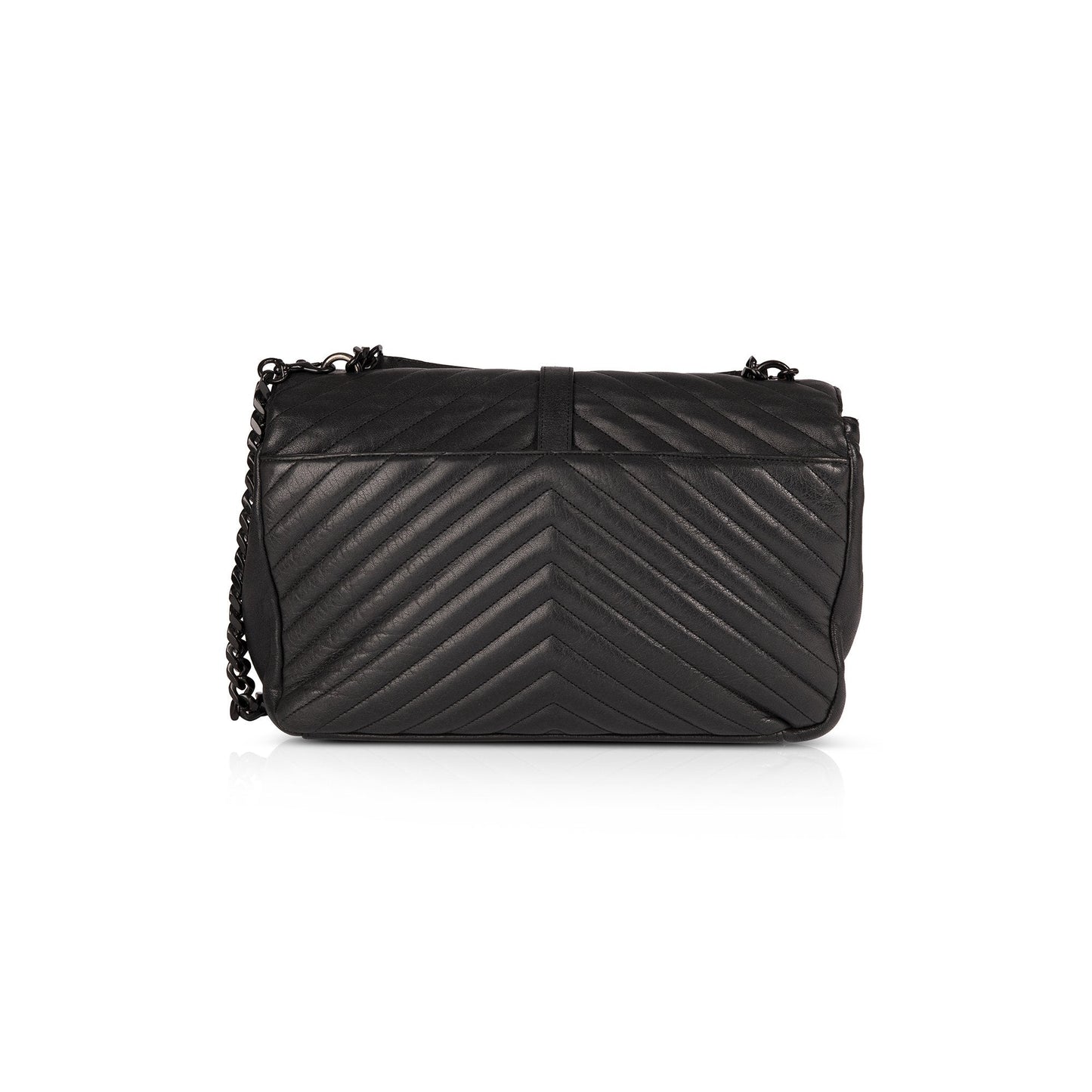 Saint Laurent Large Chevron College Bag