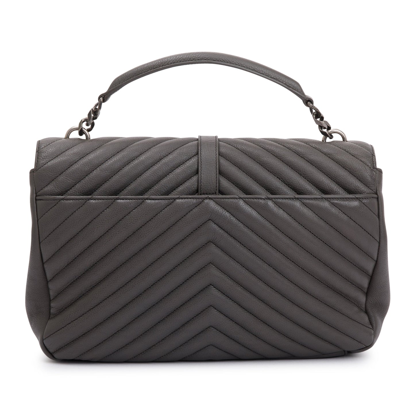 Saint Laurent Large Chevron College Bag