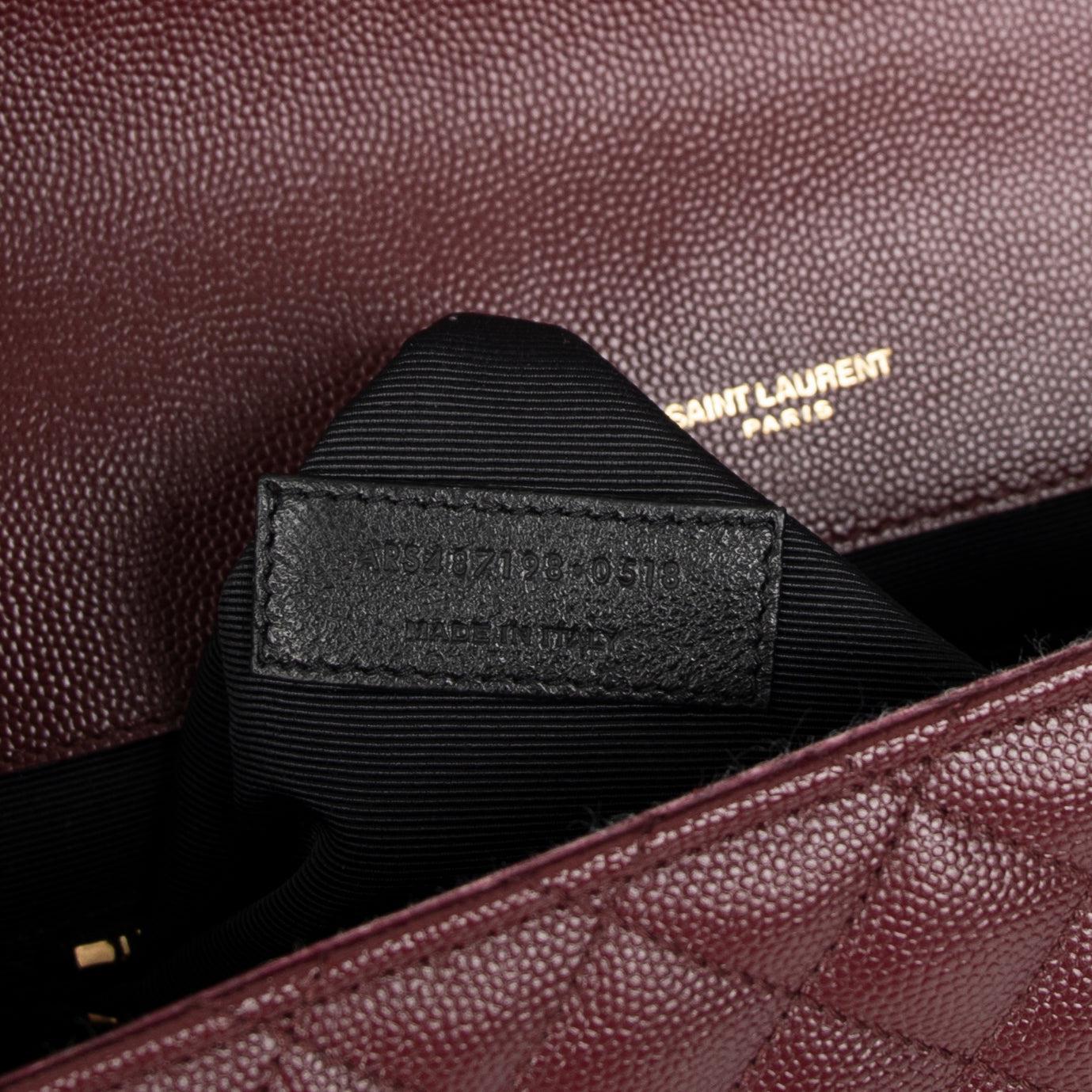 Saint Laurent Large Monogram Matelasse Envelope Chain Bag