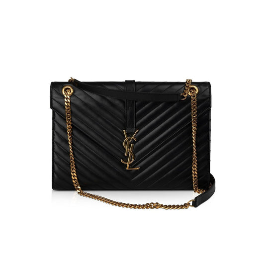 Saint Laurent Large Monogram Matelasse Envelope Chain Bag