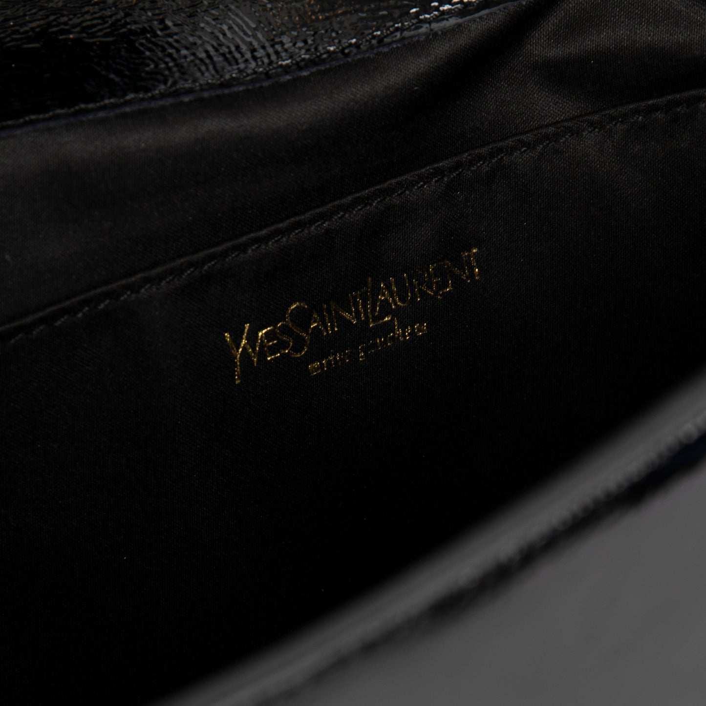 Saint Laurent Large Patent Leather Belle de Jour Clutch