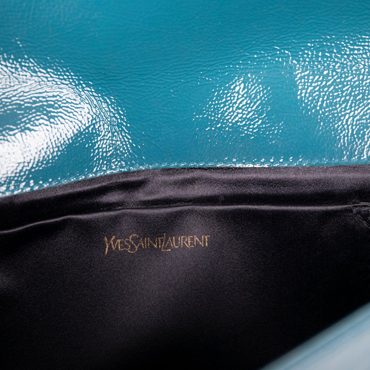 Saint Laurent Large Patent Leather Belle de Jour Clutch