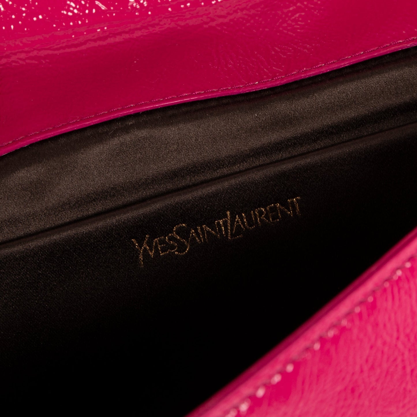 Saint Laurent Large Patent Leather Belle de Jour Clutch