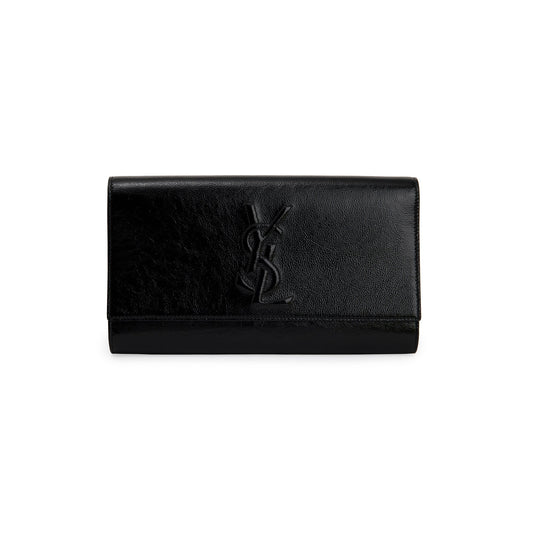 Saint Laurent Large Patent Leather Belle de Jour Clutch