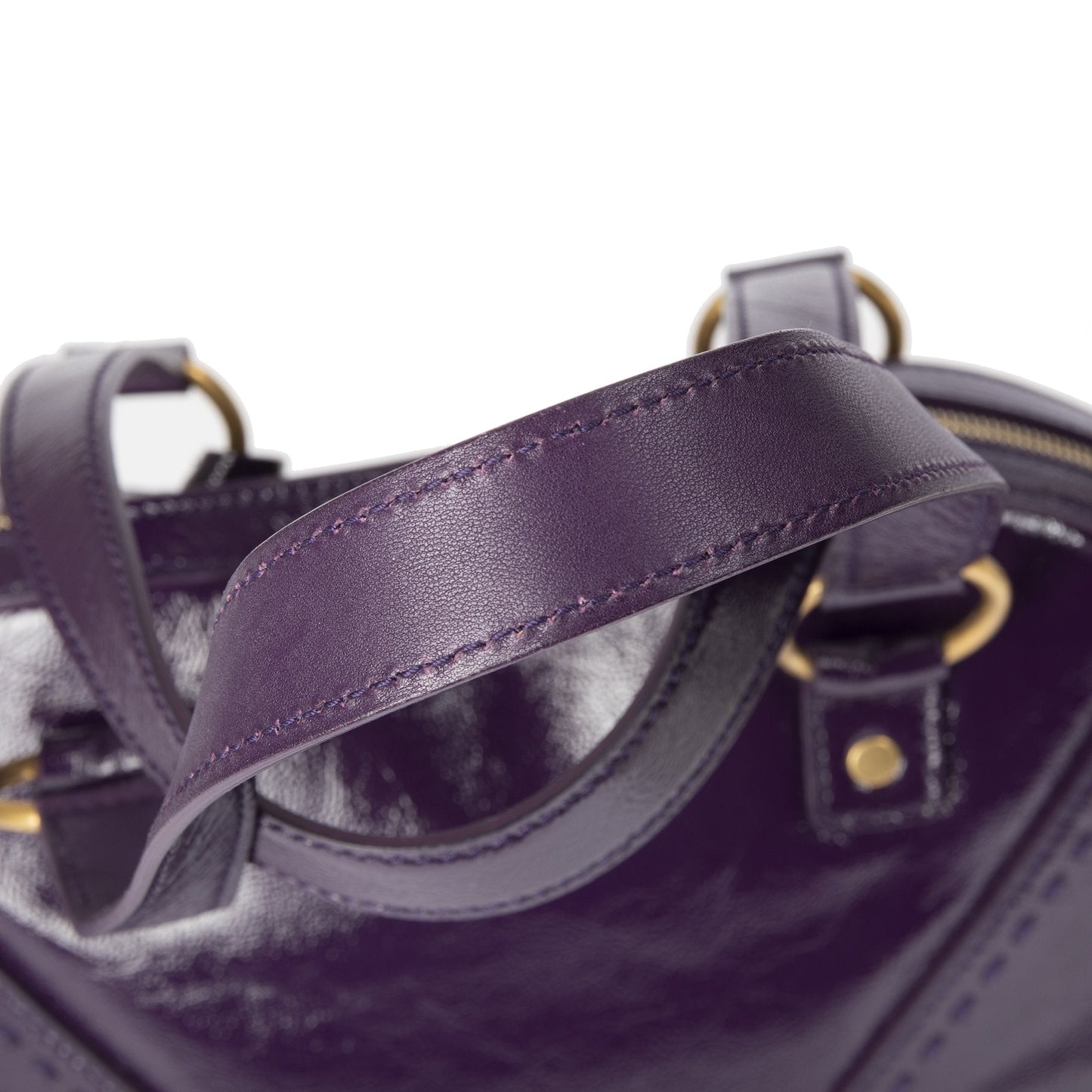 Saint Laurent Large Patent Leather Muse Bag