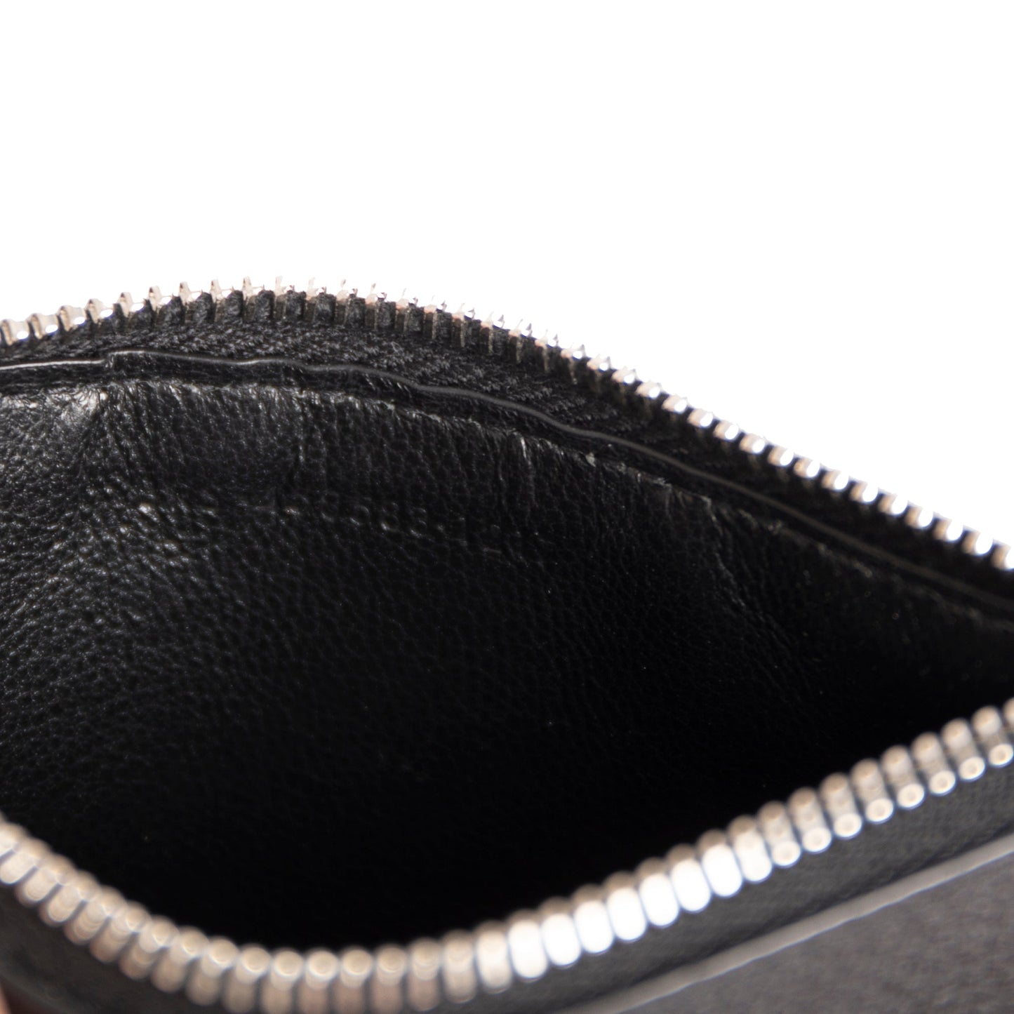 Saint Laurent Leather Zip Card Case