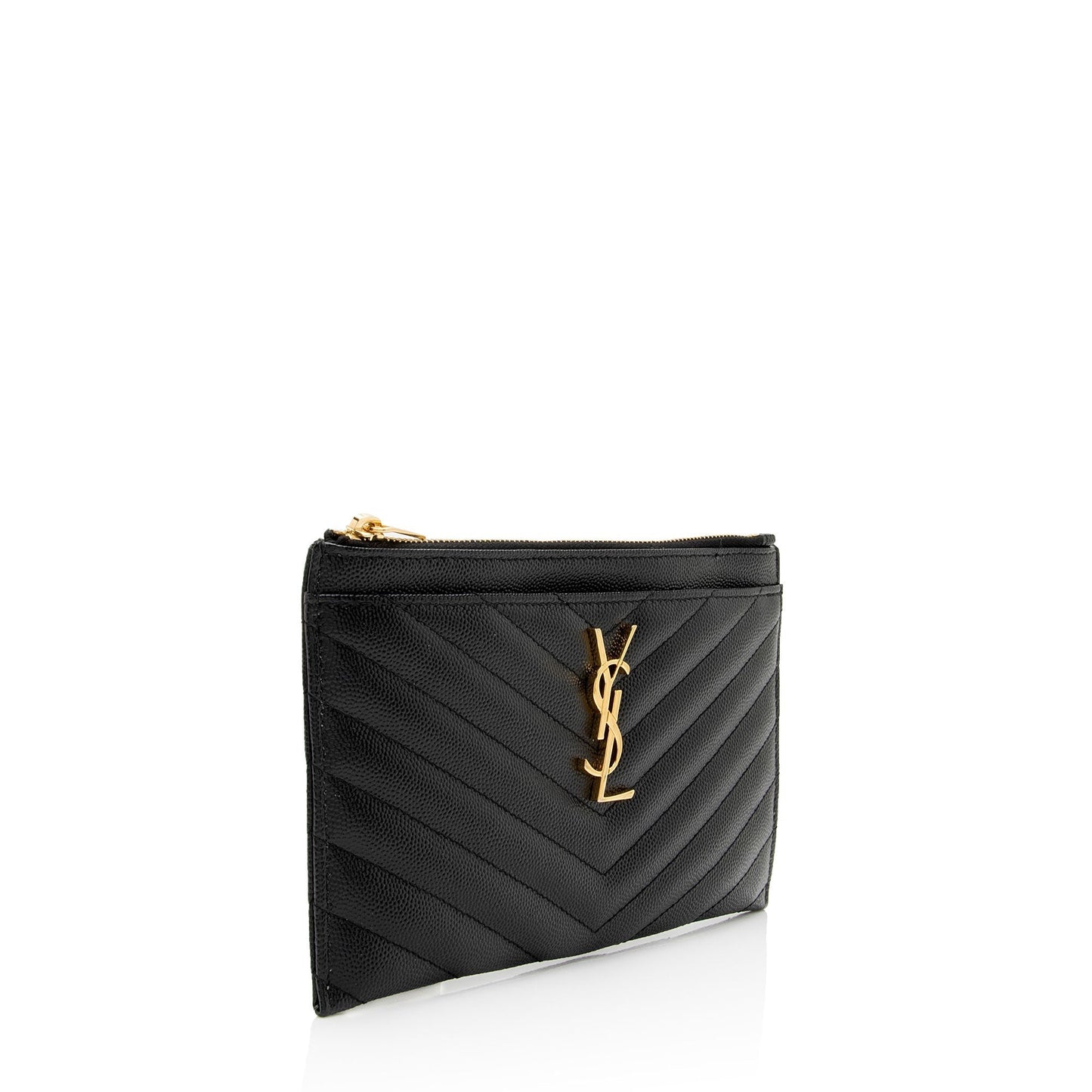 Luxury Saint Laurent Trending 2025 Matelasse Grain de Poudre Monogram Bill Pouch (SHF-ikSGxC)