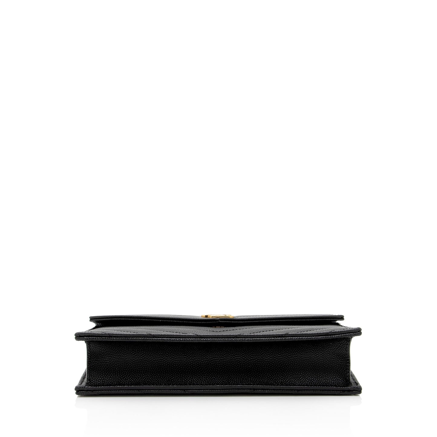 Luxury Saint Laurent Trending 2025 Matelasse Grain de Poudre Monogram Envelope Chain Wallet (SHF-bXElvR)