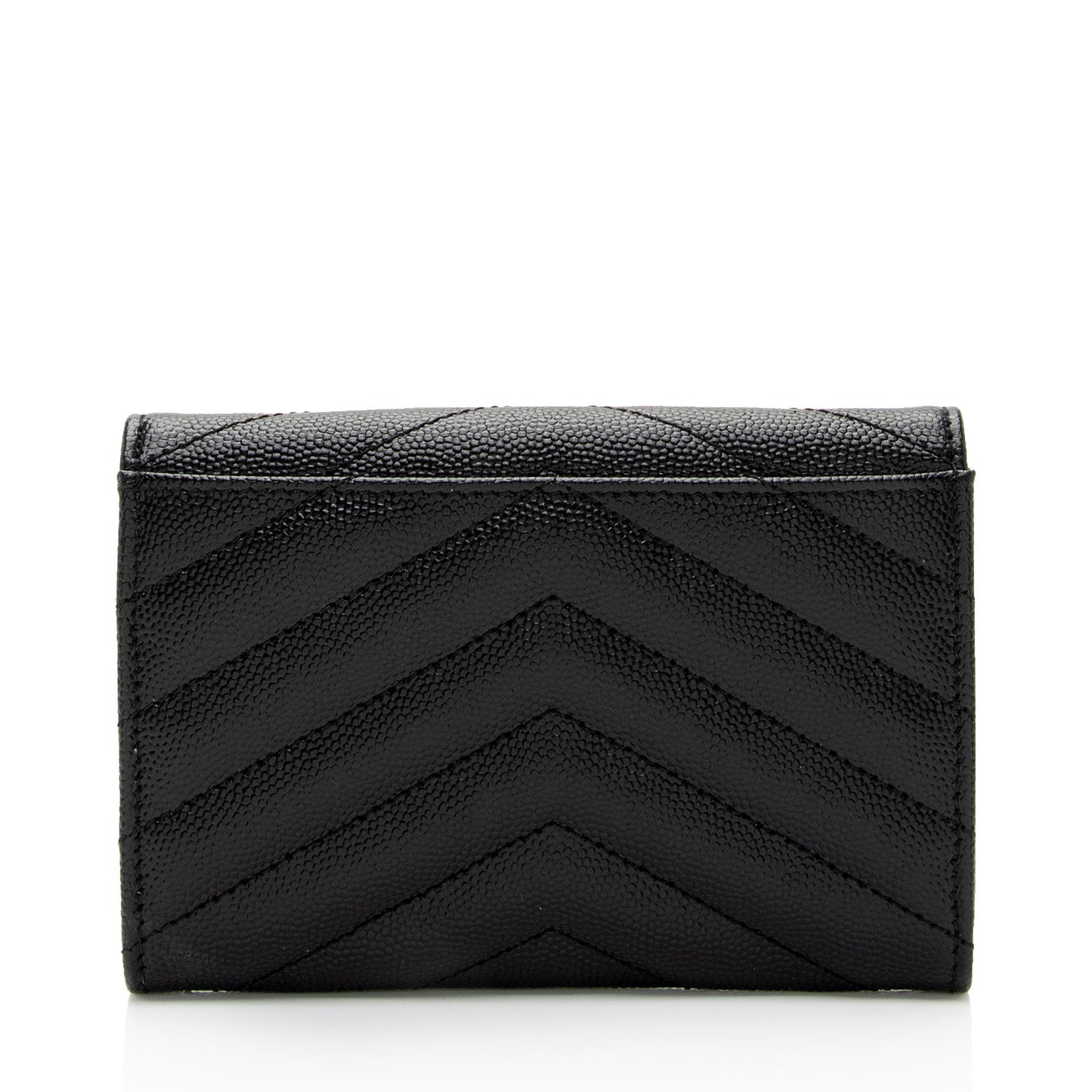 Luxury Saint Laurent Trending 2025 Matelasse Grain de Poudre Monogram Envelope Small Wallet (SHF-IW3B5H)