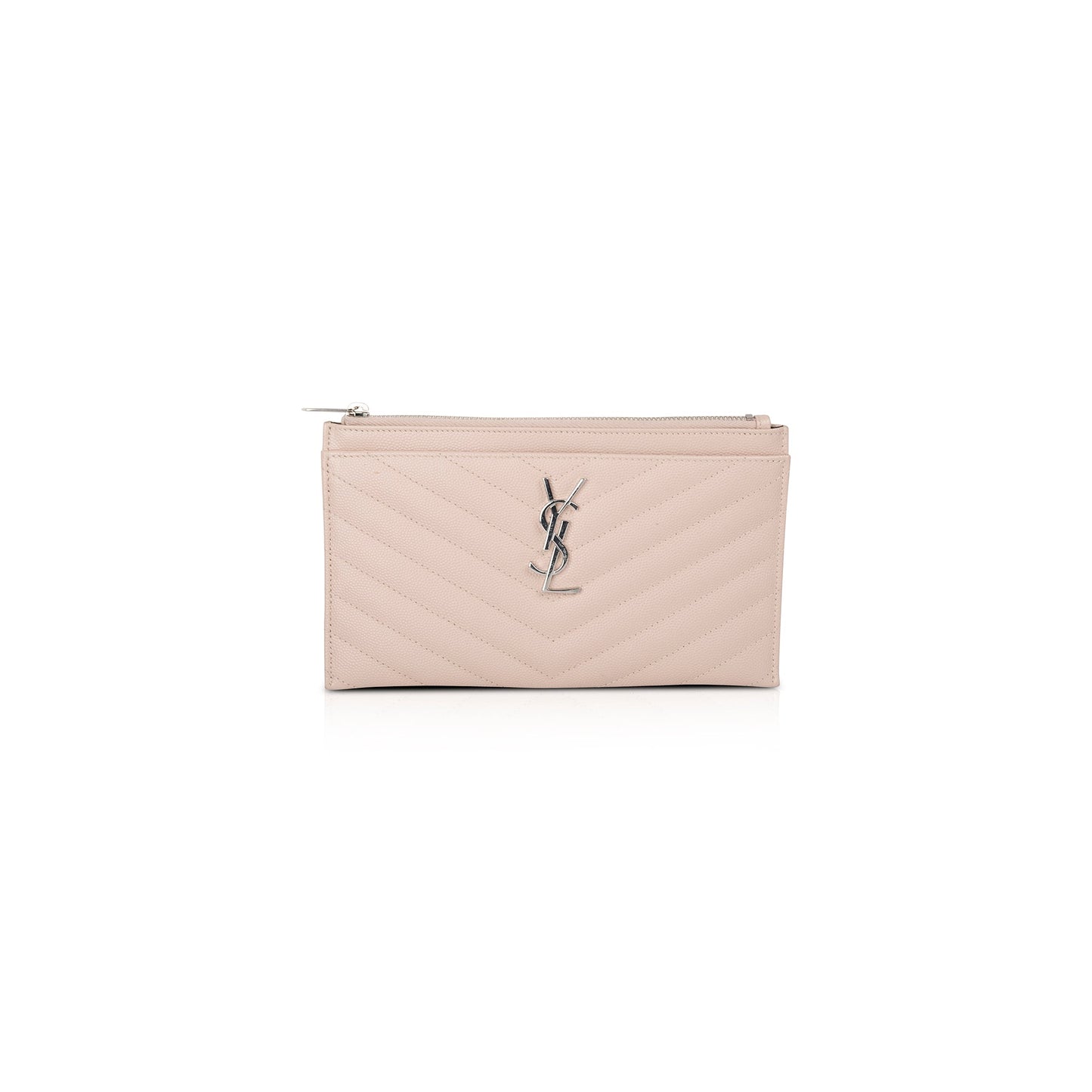 Saint Laurent Matelasse Monogram Bill Pouch