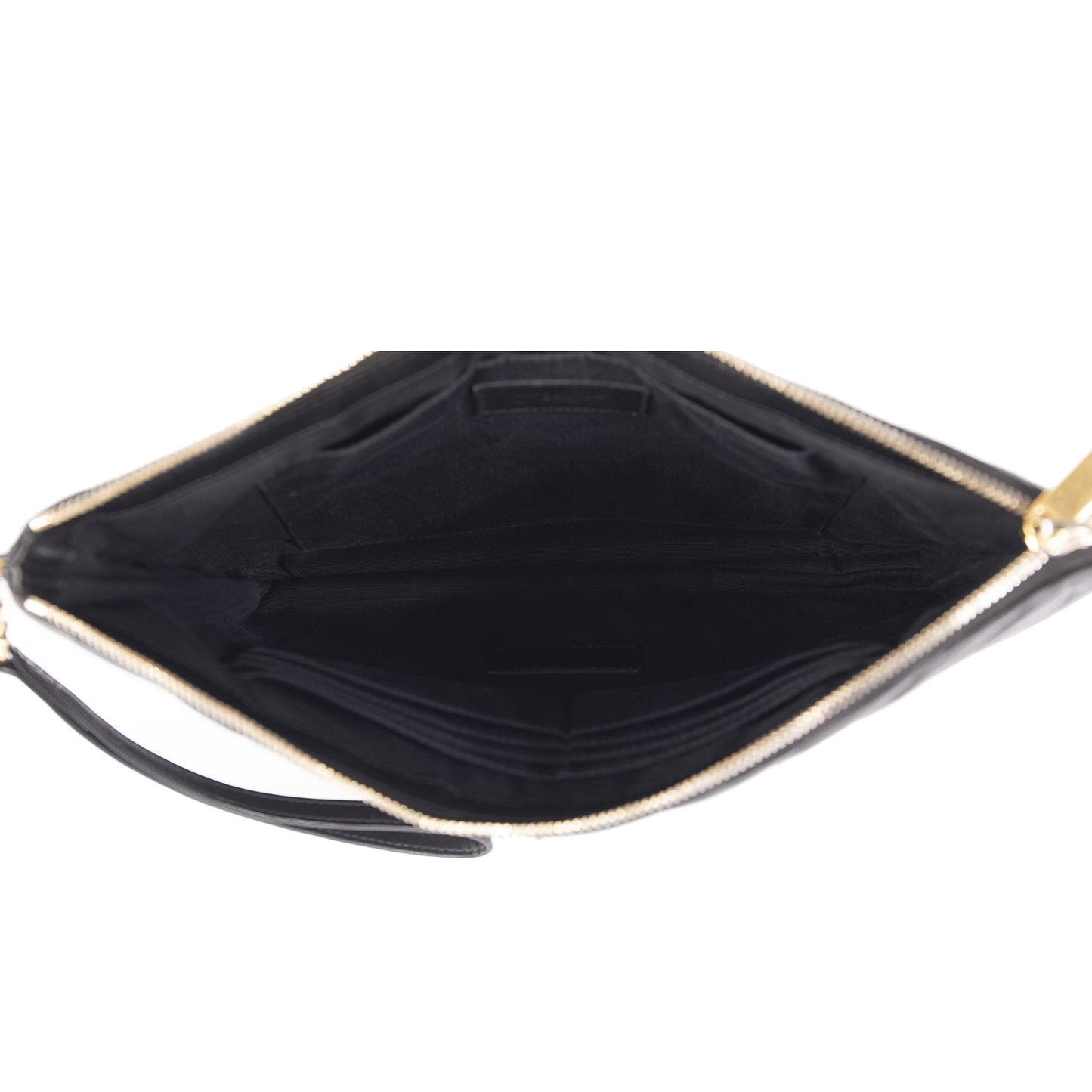 Saint Laurent Matelasse Monogram Wristlet Pouch