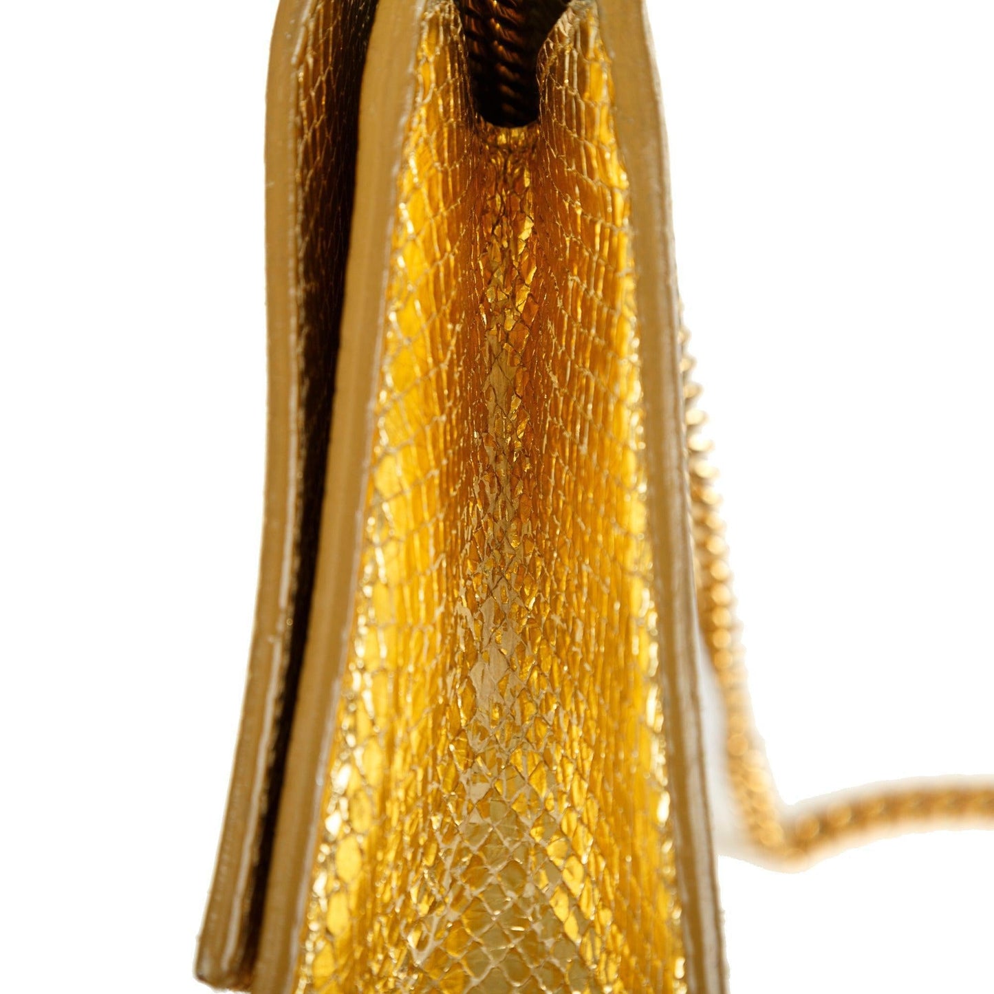 Saint Laurent Medium Python-Embossed Kate Monogram Tassel Bag