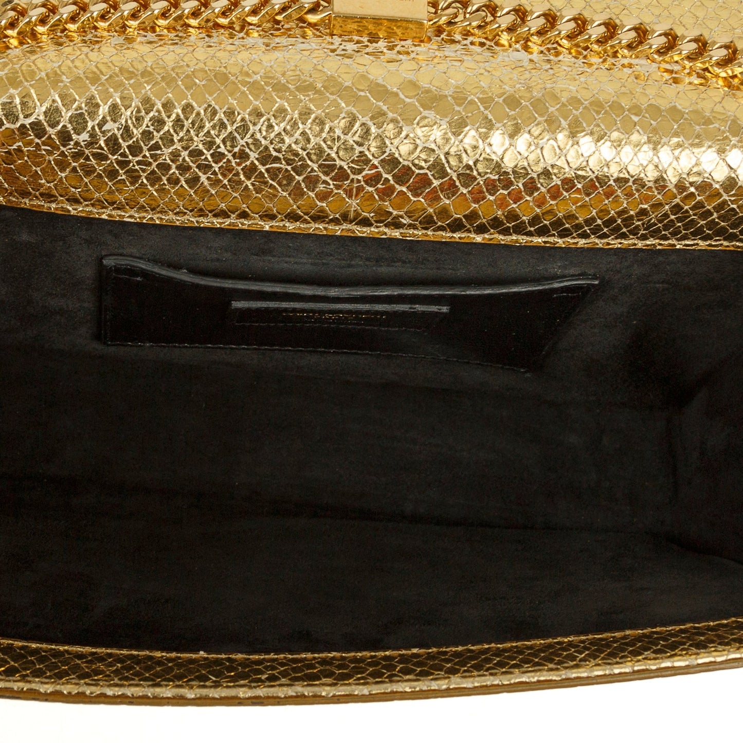 Saint Laurent Medium Python-Embossed Kate Monogram Tassel Bag