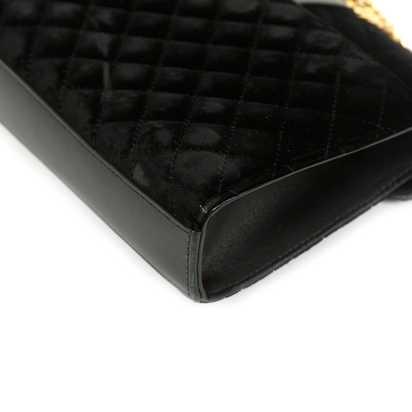 Saint Laurent Medium Velvet Mix Matelasse Envelope Chain Bag