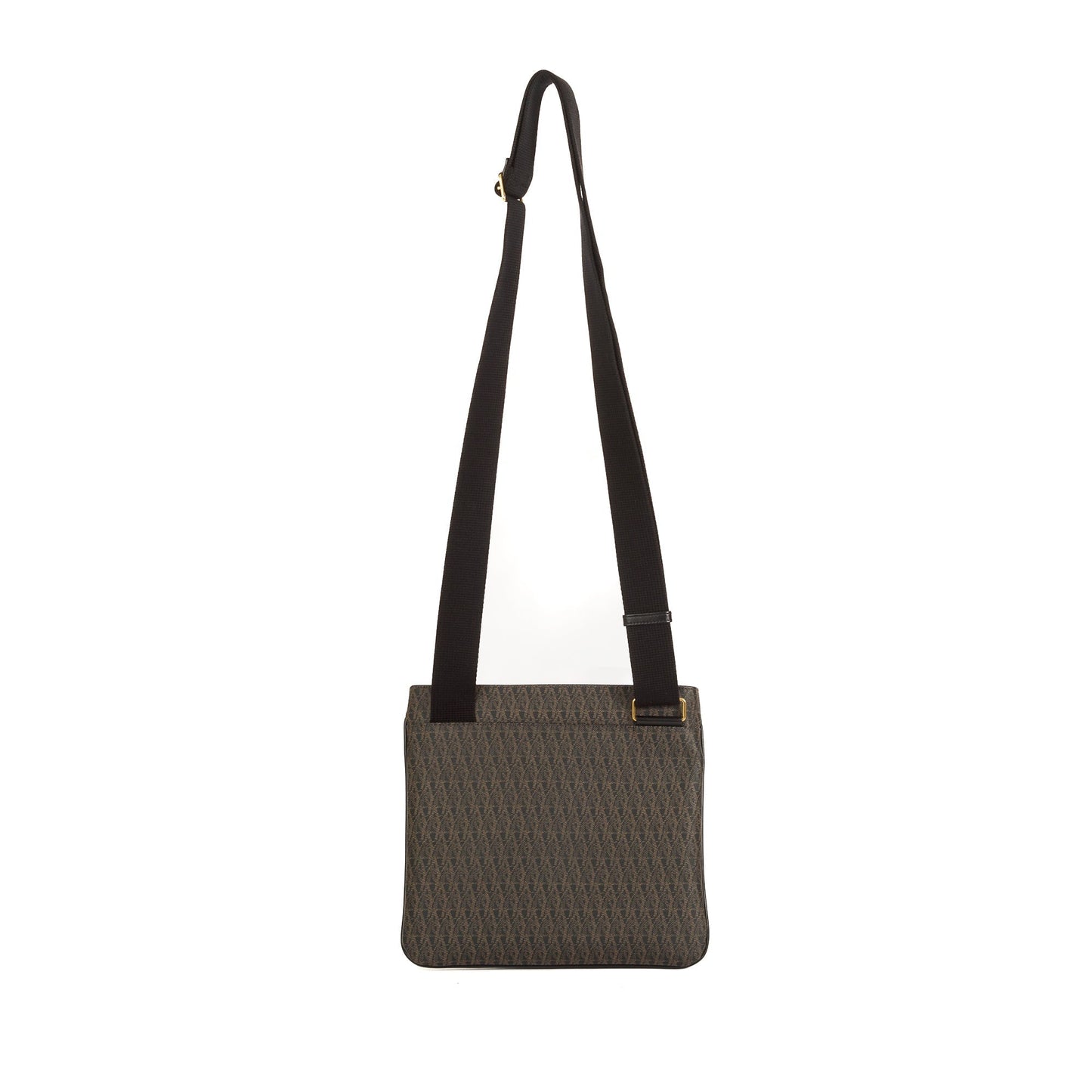 Saint Laurent Monogram Canvas Flat Messenger Bag