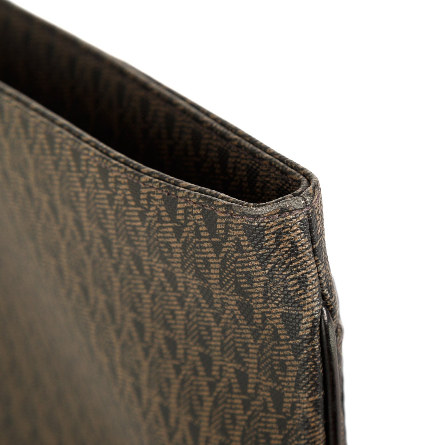Saint Laurent Monogram Canvas Flat Messenger Bag
