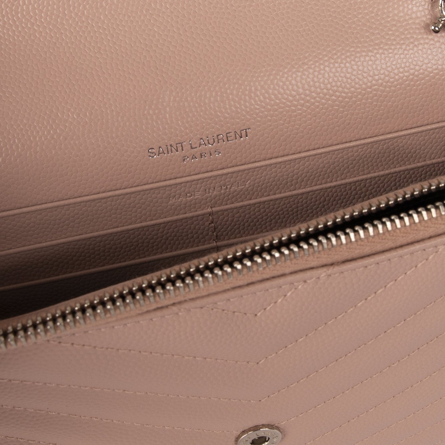 Saint Laurent Monogram Matelasse Envelope Chain Wallet