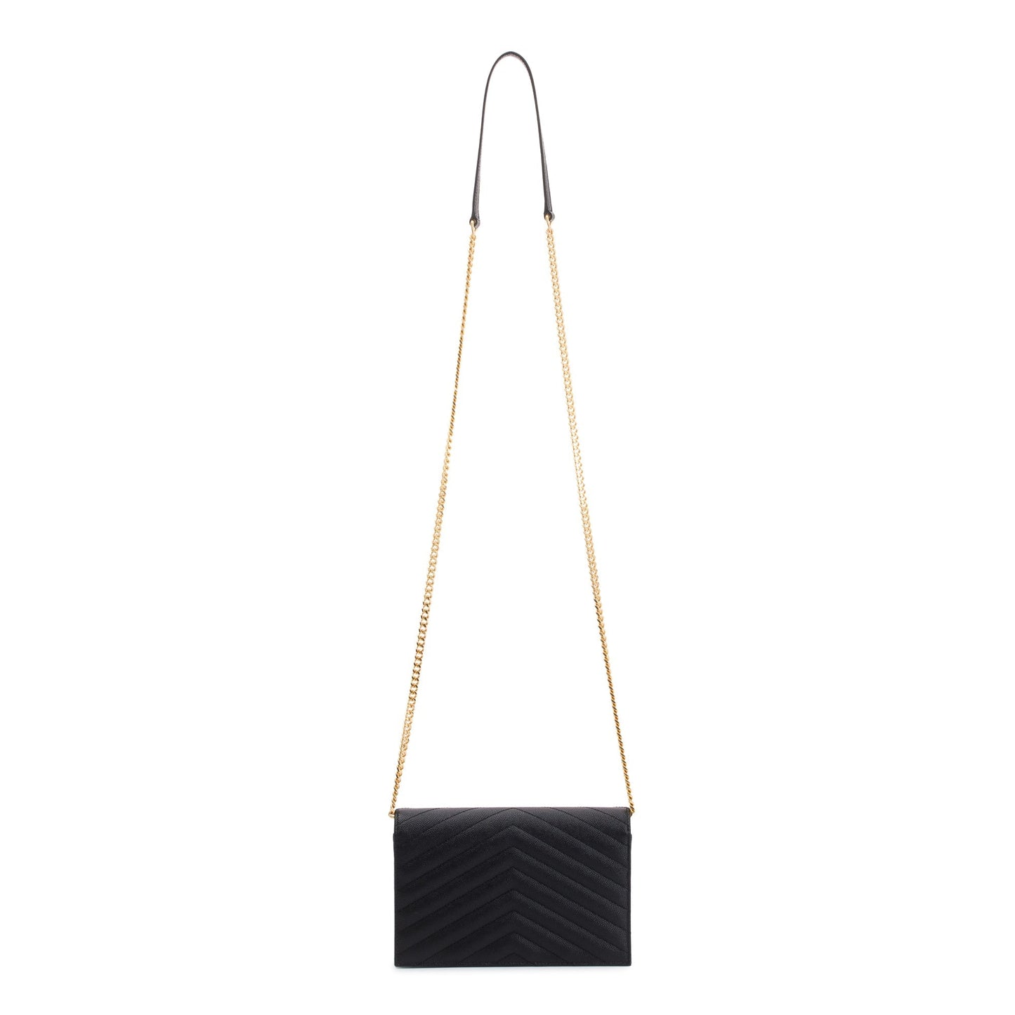 Saint Laurent Monogram Matelasse Envelope Chain Wallet
