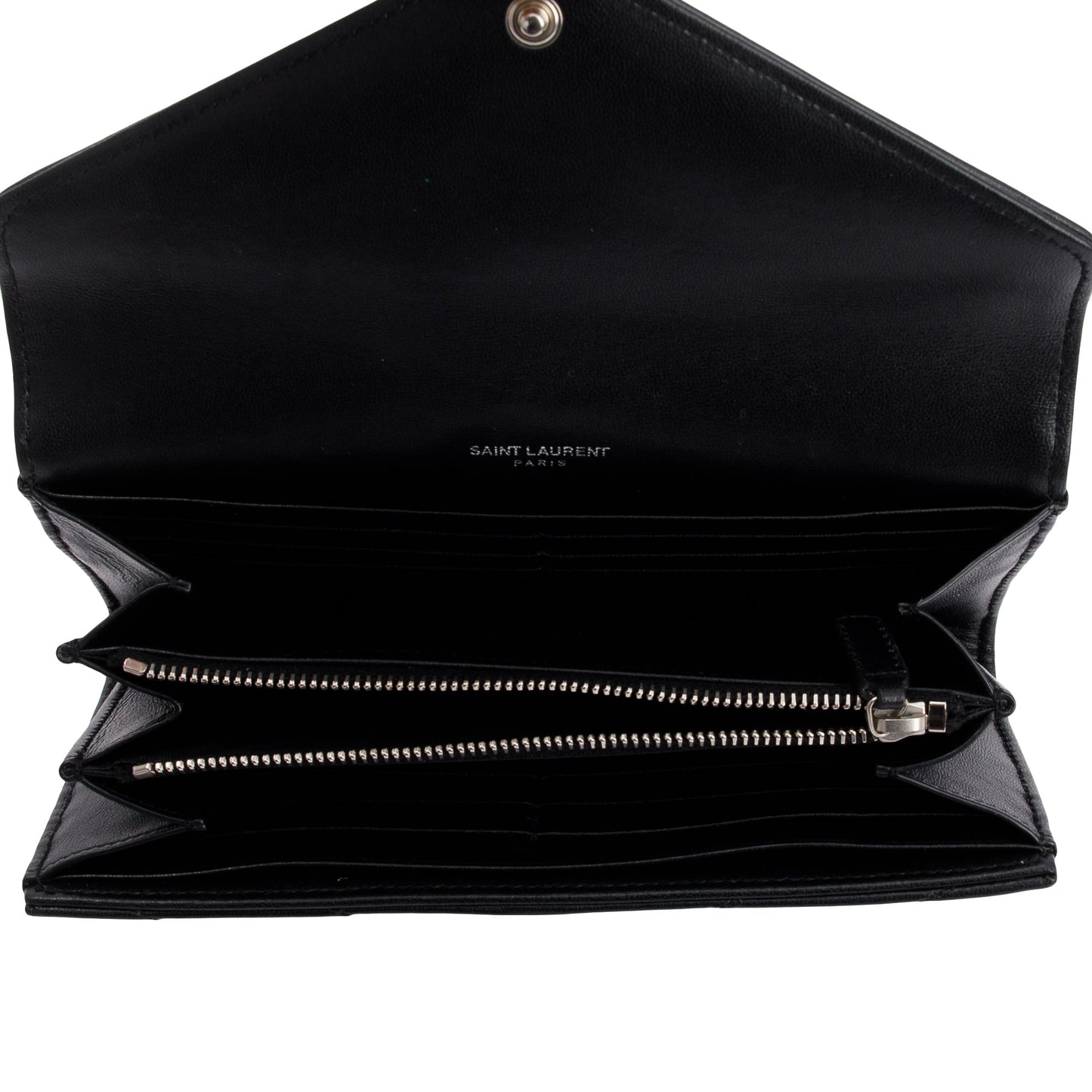 Saint Laurent Monogram Matelasse Envelope Wallet