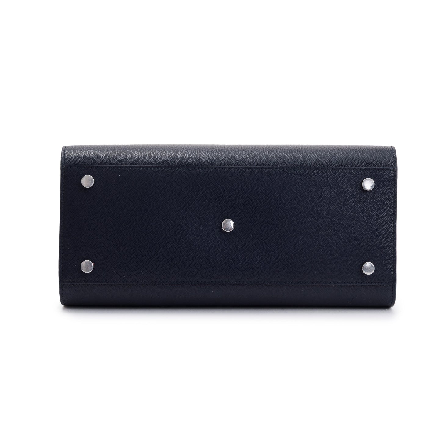 Saint Laurent Navy Grained Leather Small Sac De Jour