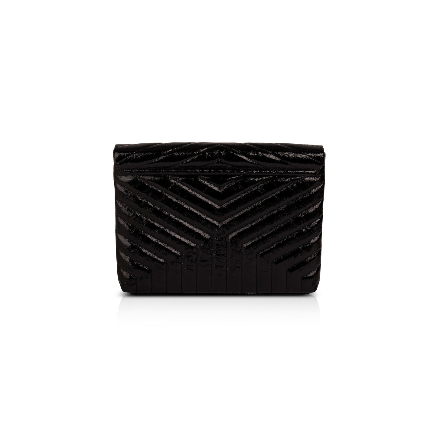 Saint Laurent Patent Leather Monogram LouLou Document Clutch