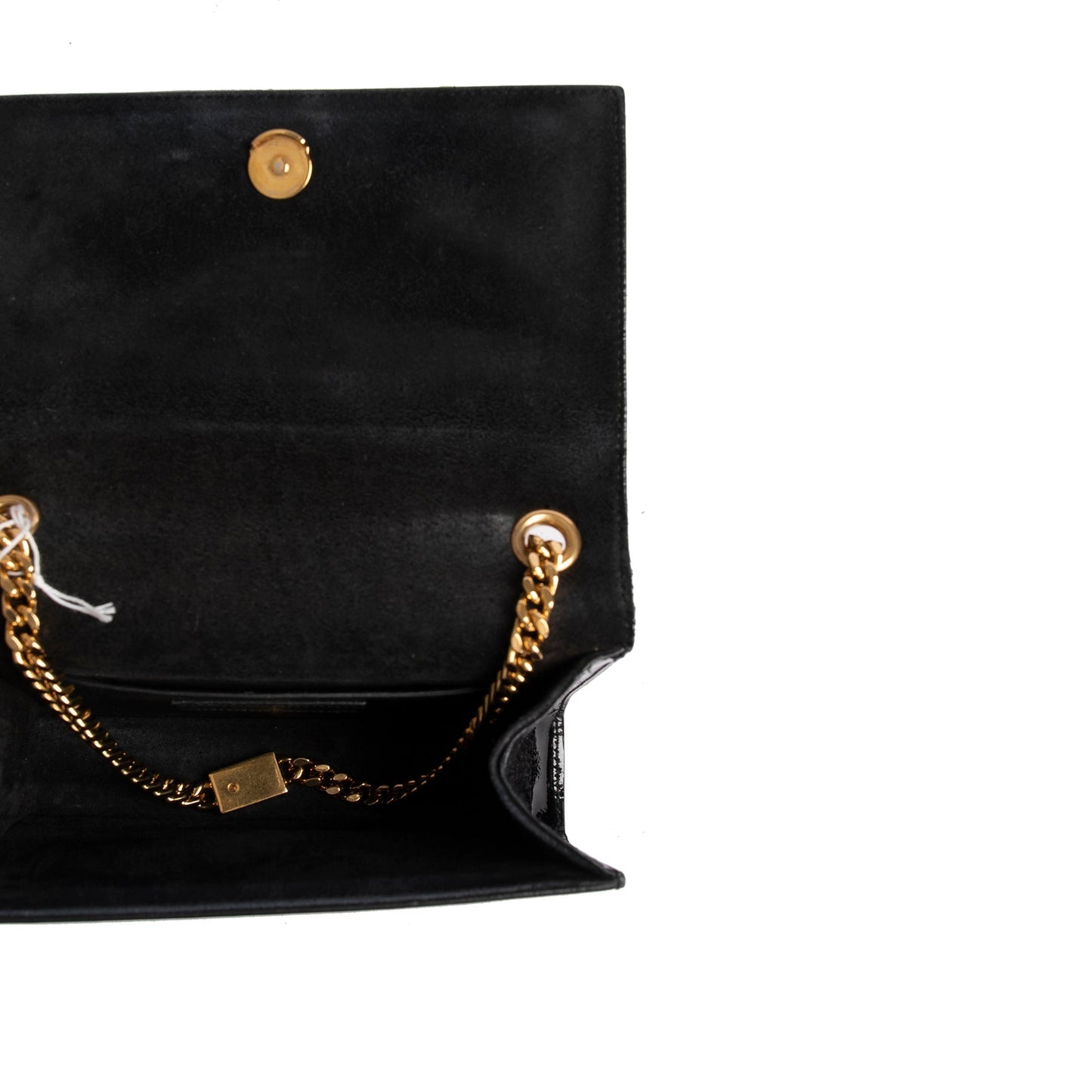 Saint Laurent Patent Leather Monogram Small Kate Bag