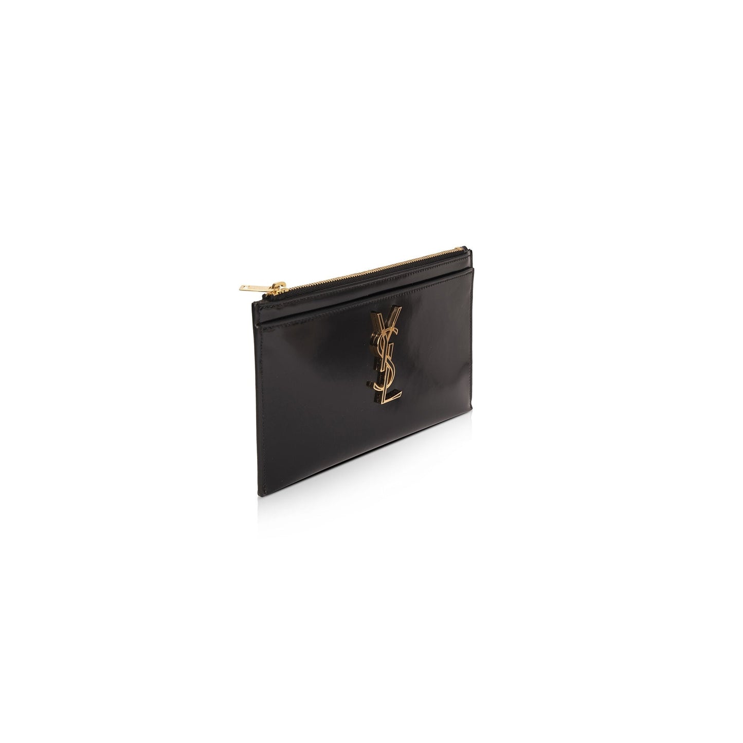 Saint Laurent Patent Monogram Bill Pouch