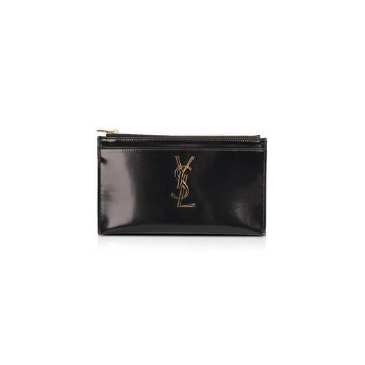 Saint Laurent Patent Monogram Bill Pouch