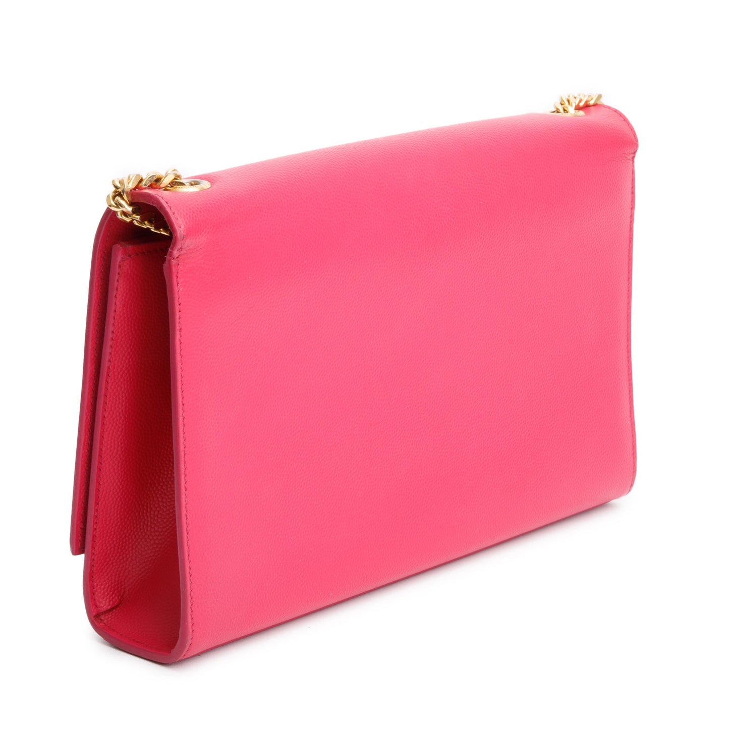 Saint Laurent Pink Grain De Poudre Leather Medium Kate Bag