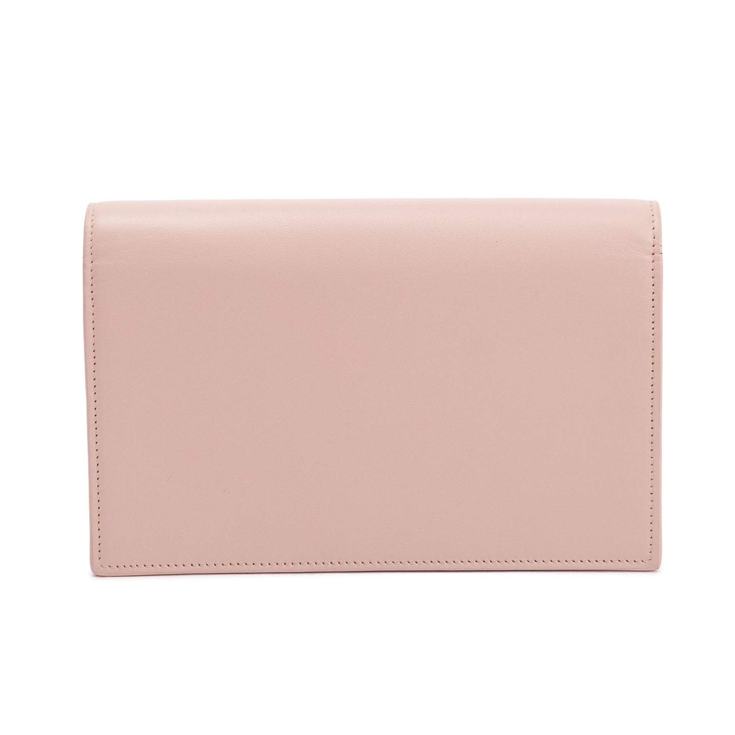Saint Laurent Pink Smooth Calfskin Leather Small Classic Monogram Kate Tassel Chain Bag