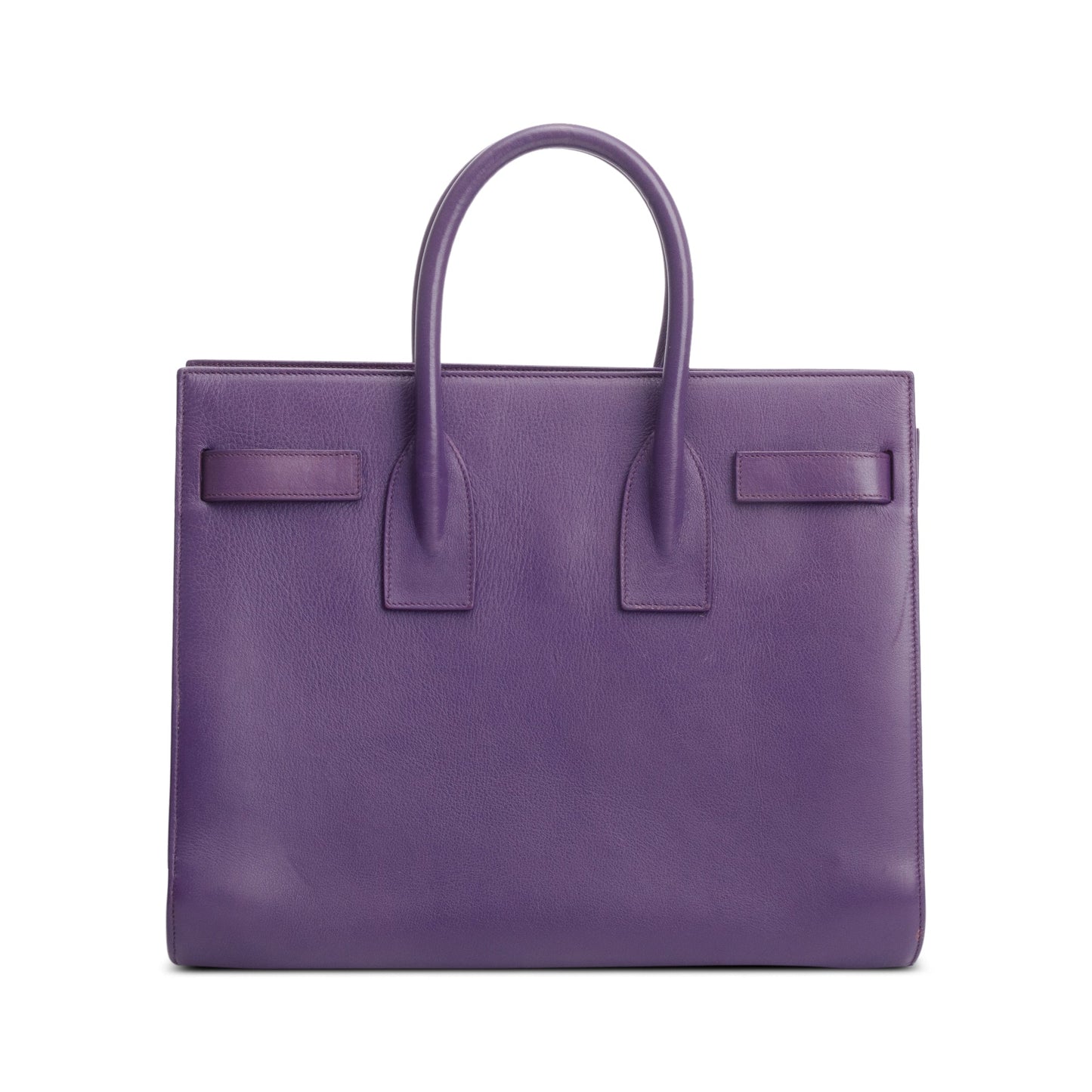 Saint Laurent Purple Calfskin Leather Small Sac De Jour