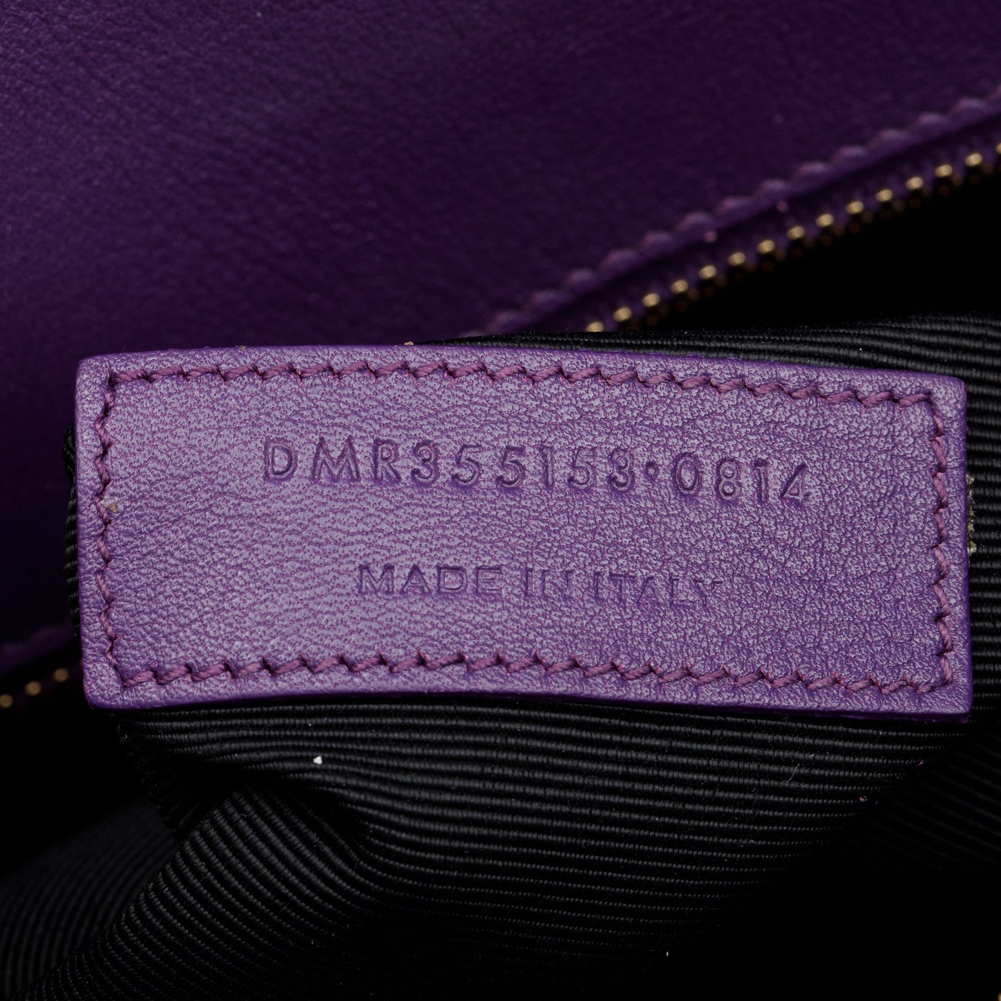 Saint Laurent Purple Calfskin Leather Small Sac De Jour